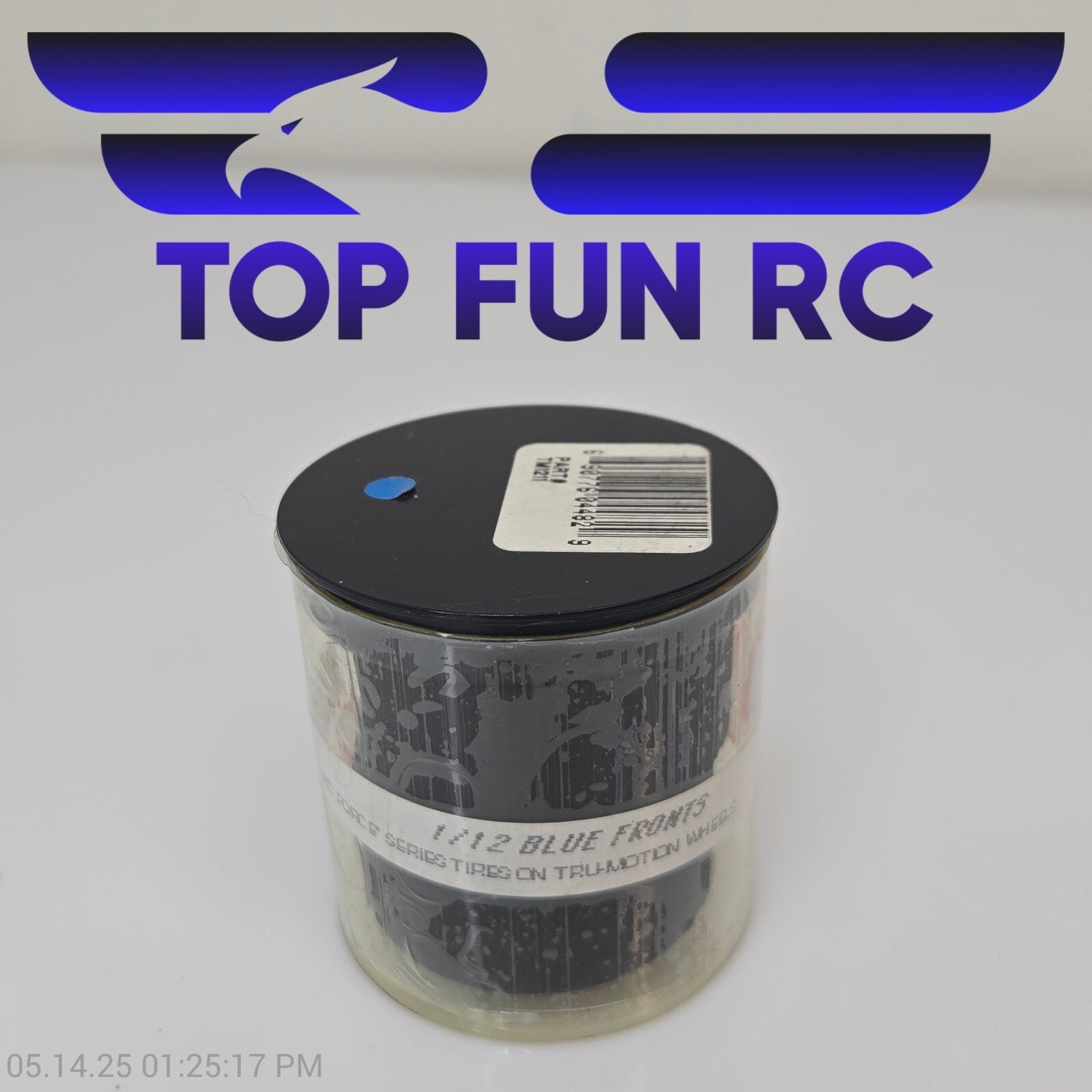TRC Trinity 1/12 On-Road Front Blue Foam Tires TM1211