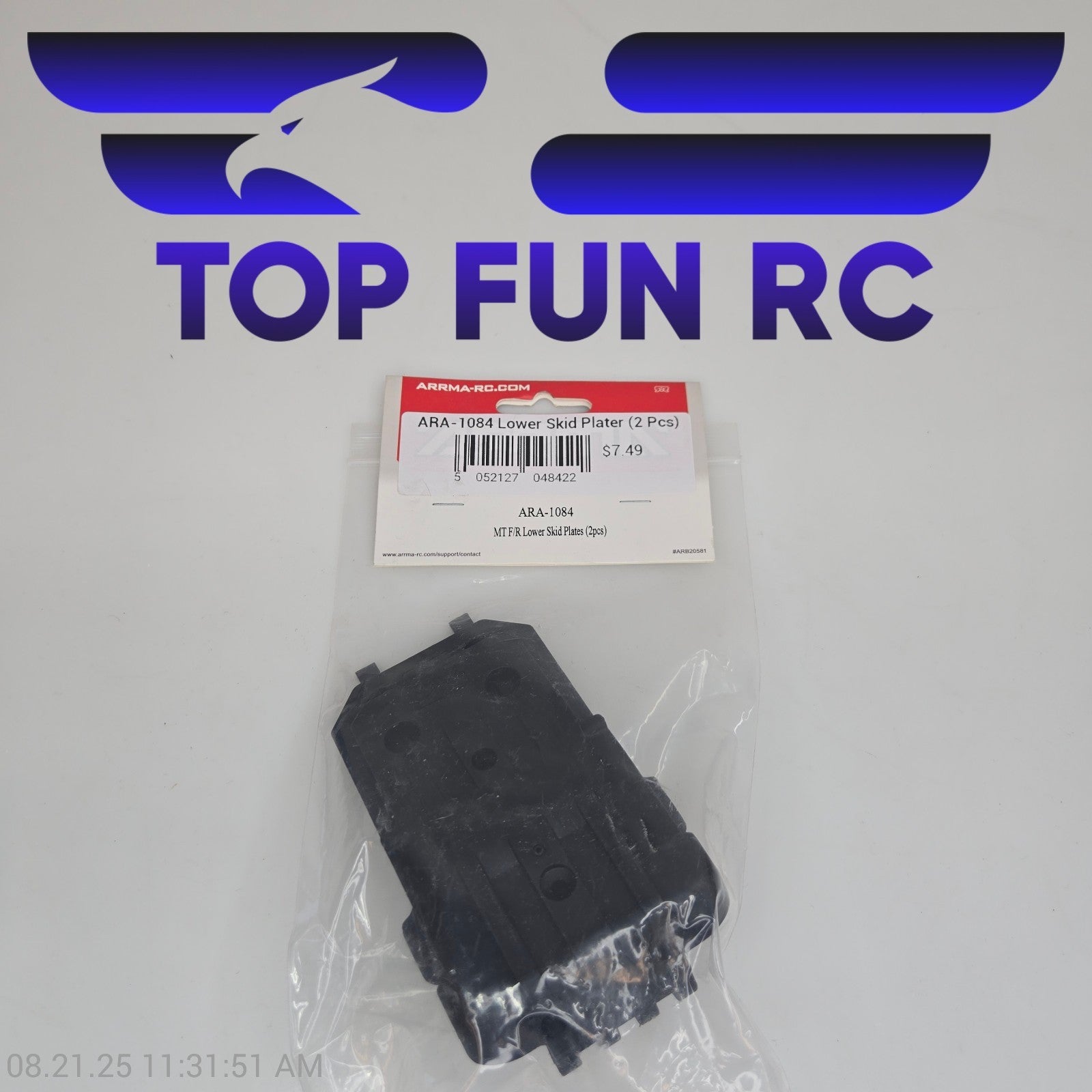 Arrma ARA1084 MT F/R Lower Skid Plates (2pcs)