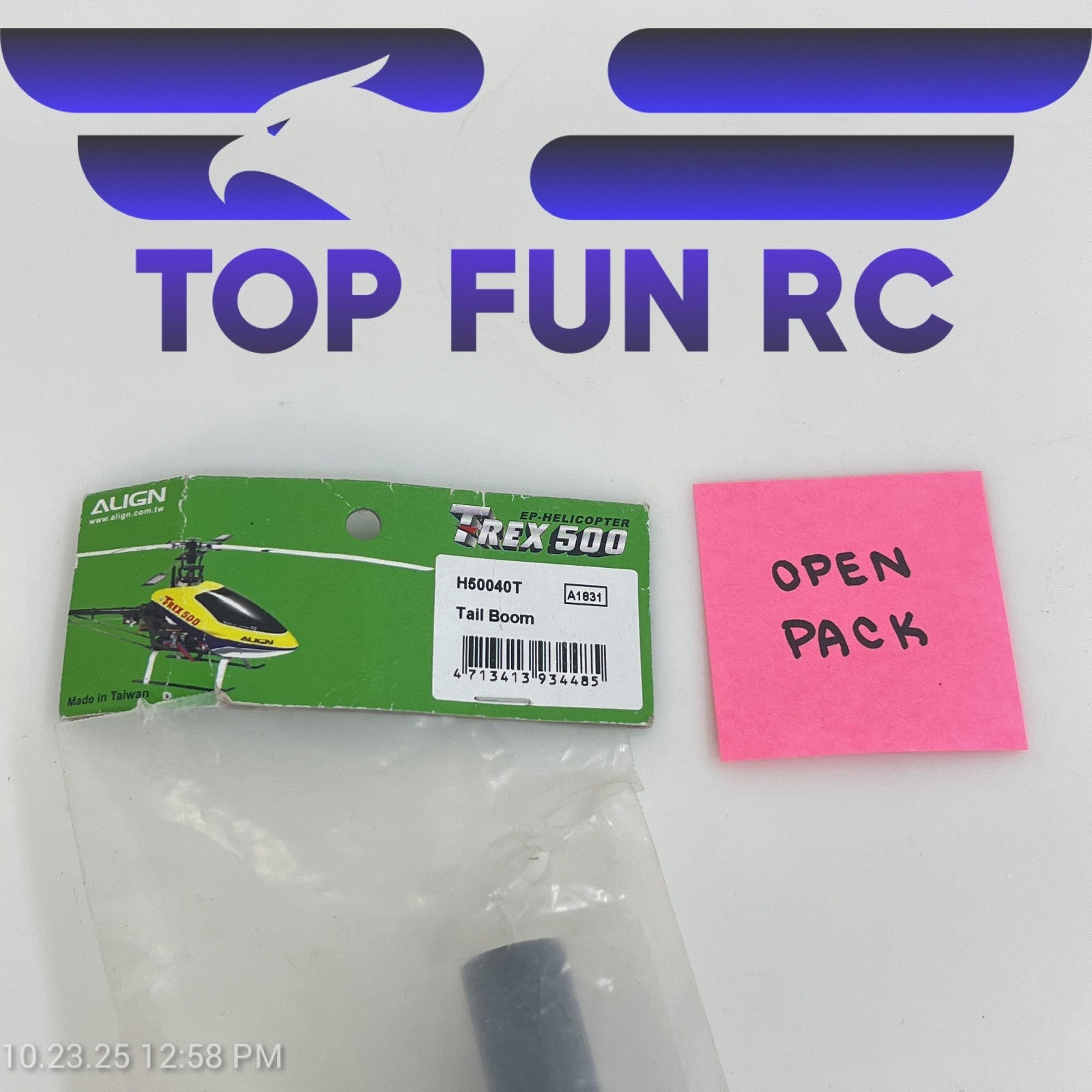 Align H50040T Tail Boom For TREX 500 Helicopter Open Pack "MISSING PIECES"