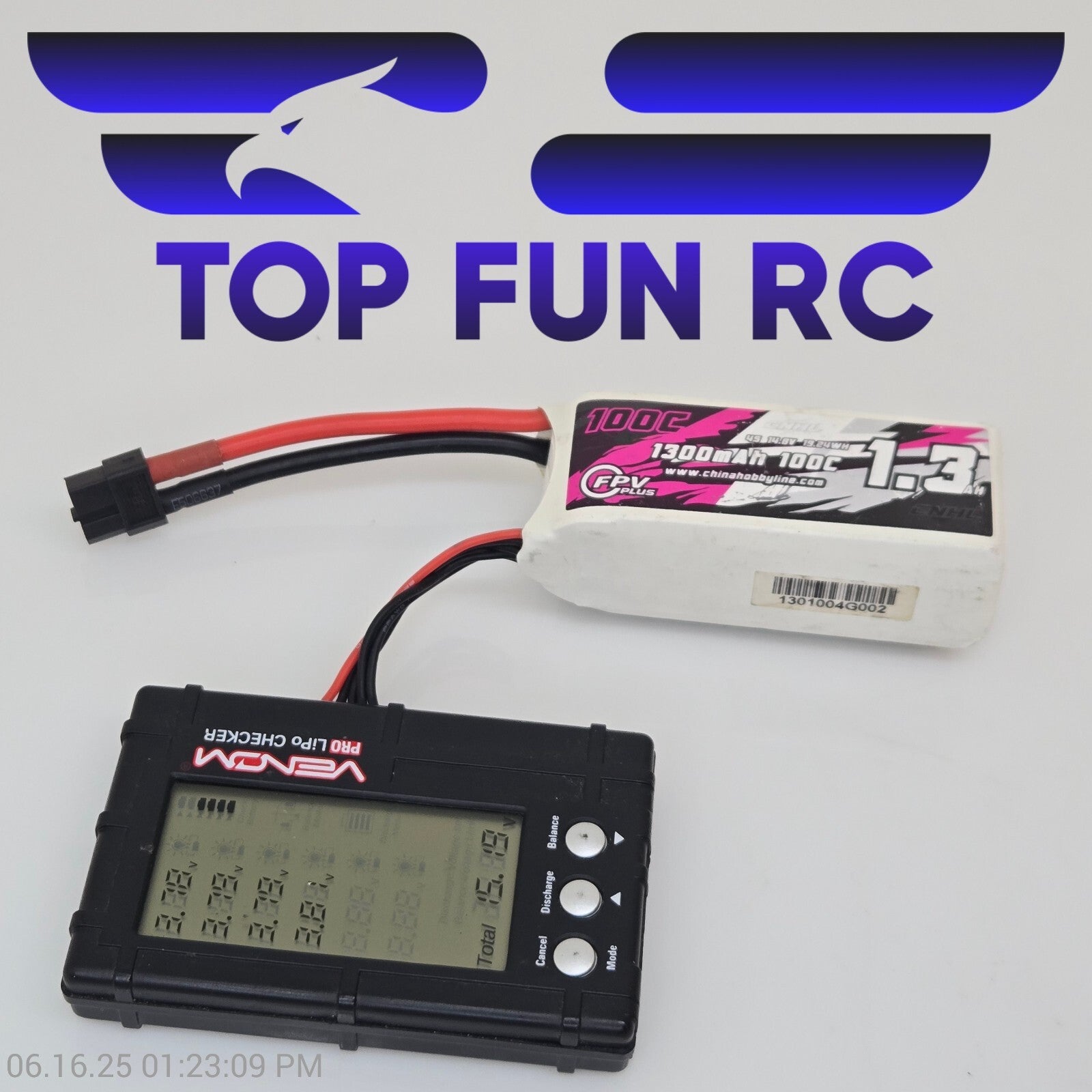 CNHL 1300MAH 4S 14.8V 100C Lipo Battery All Cells Balanced
