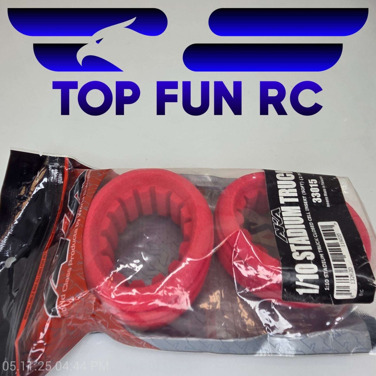 AKA RC 1/10 Scale Stadium Truck Closed Cell Insert (Soft) 33015 'Red'