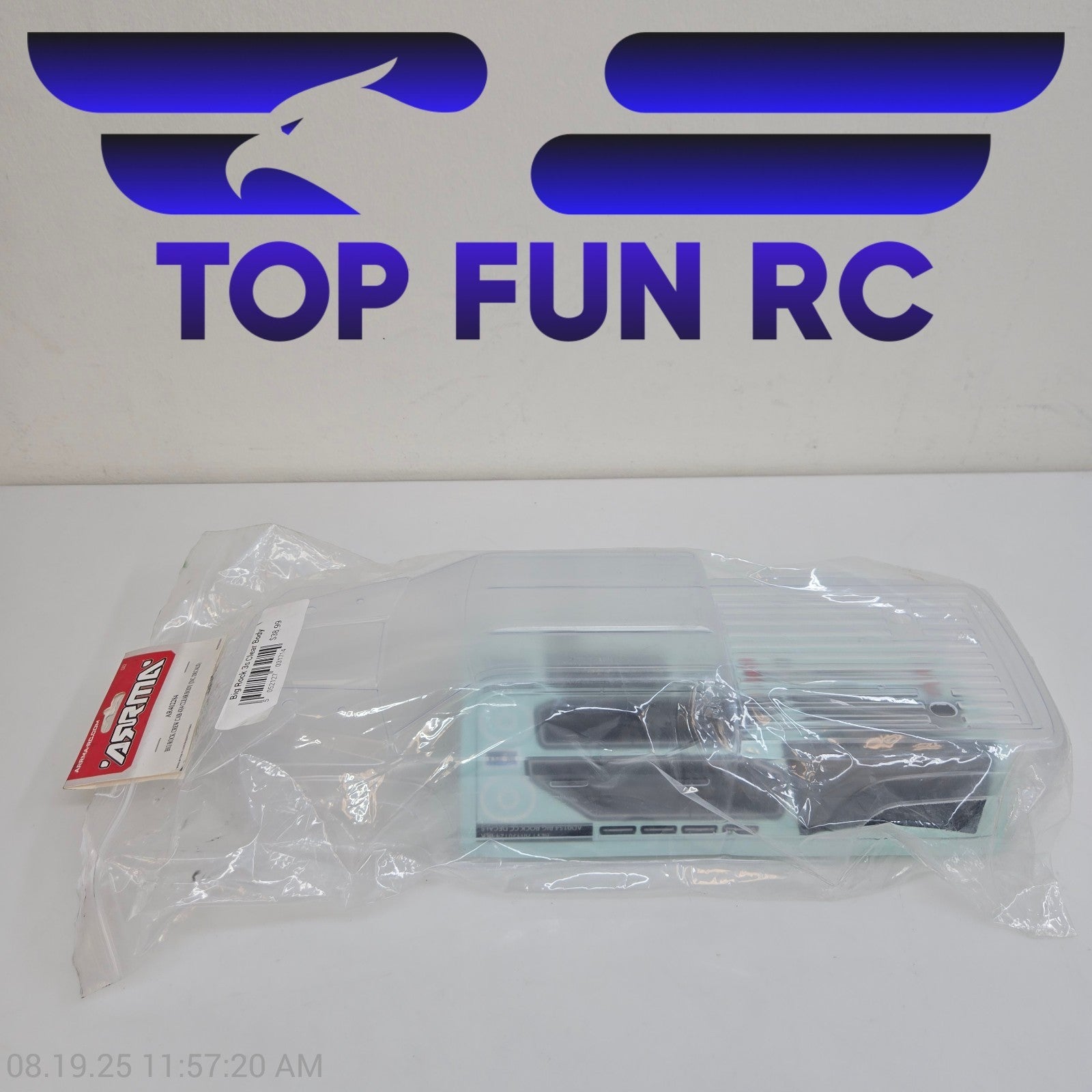 Arrma AR402284 Big Rock Crew Cab 4x4 Clear Body 3s