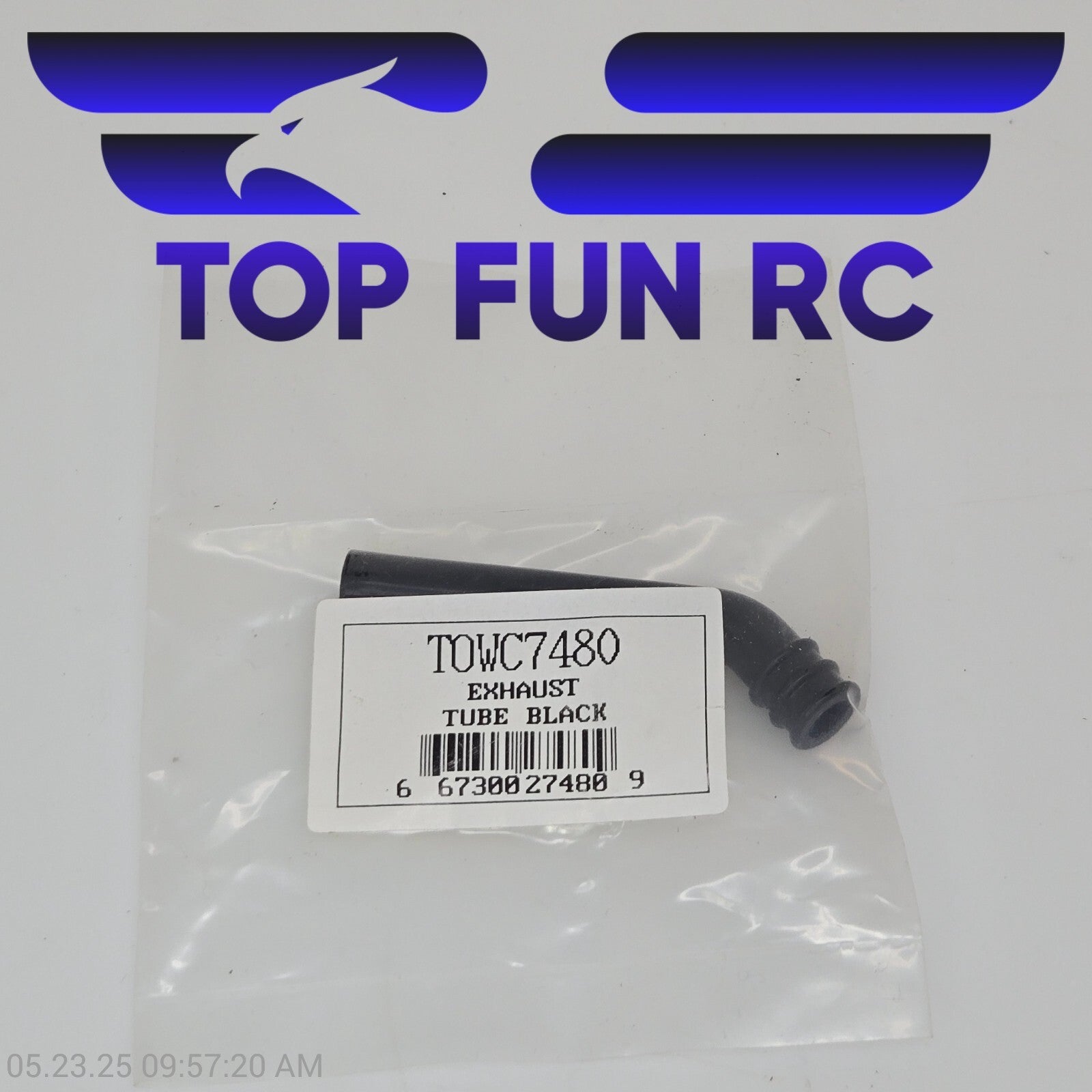 Tower Hobbies RC TOWC7480 Exhaust Tube, Black