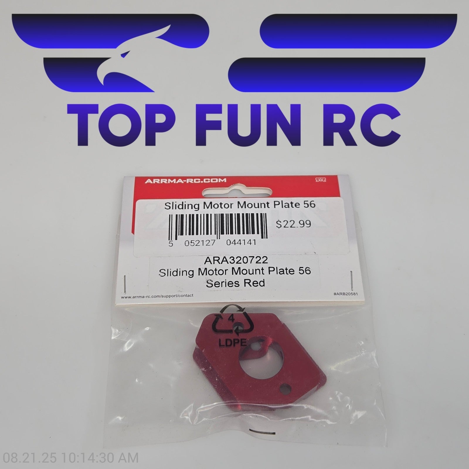 Arrma ARA320722 Sliding Motor Mount Plate 56 Series Red