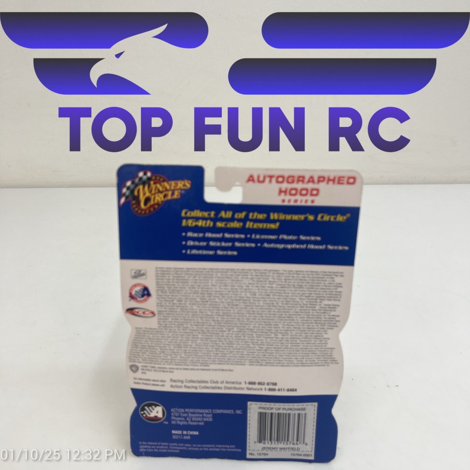 Winners Circle Jeremy Mayfield Muppet Show Hood Magnet Diecast