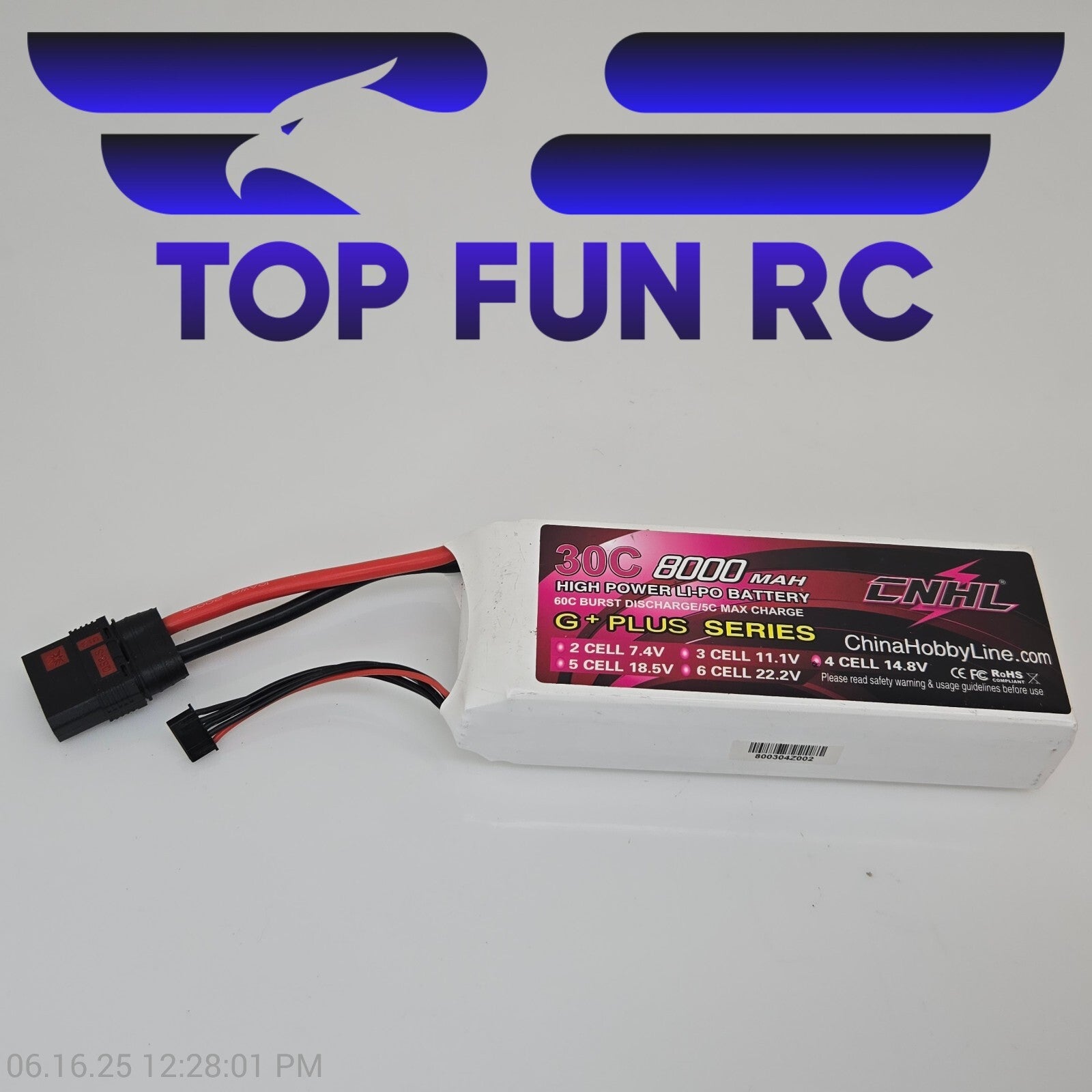 CNHL 8000MAH 3S 11.1V 30C Lipo Battery All Cells Balanced