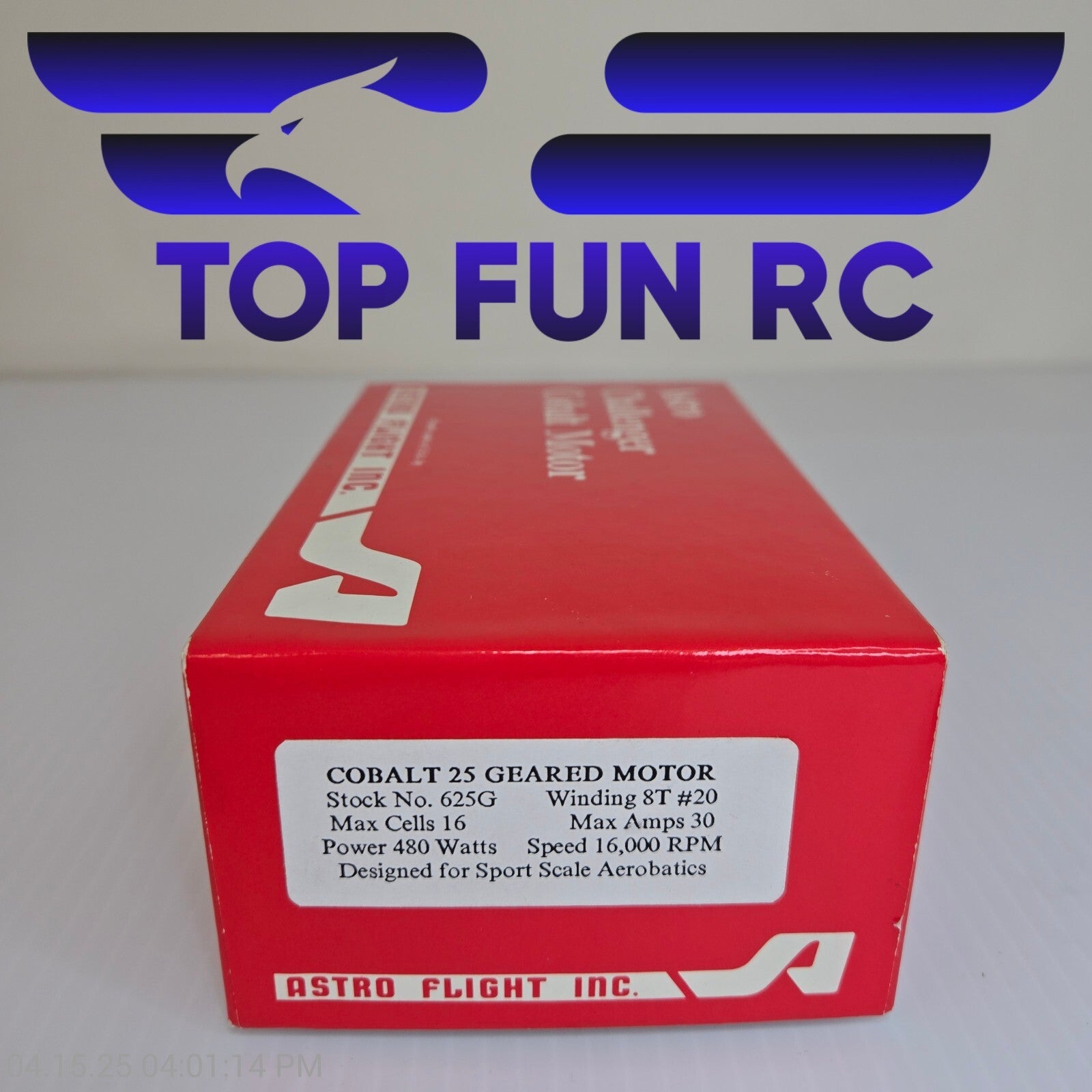 Astro Challenger Cobalt Motor 'Astro-25' Racing Airplane Motor