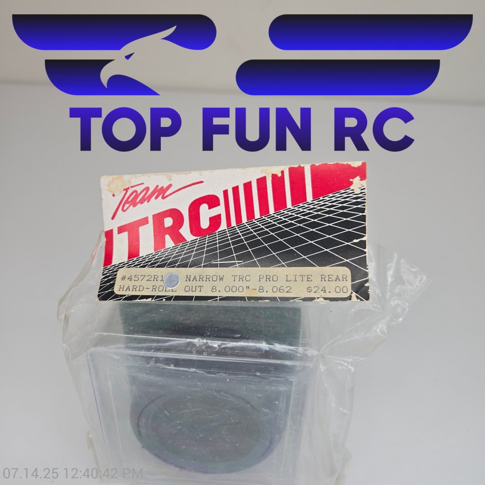 TRC 4572R1 Narrow Rear Hard Roll Out Tire Wheel For Pro Lite