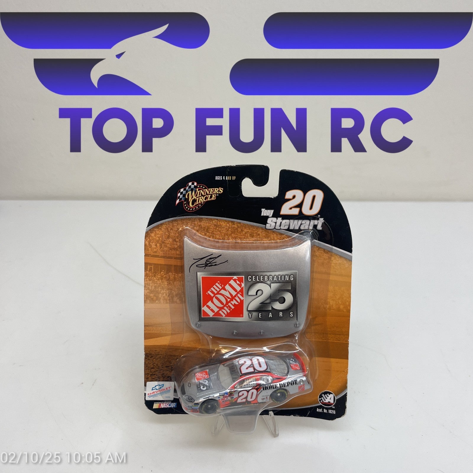 Winners Circle Tony Stewart #20 Home Depot Celebrating 25 Years Diecast