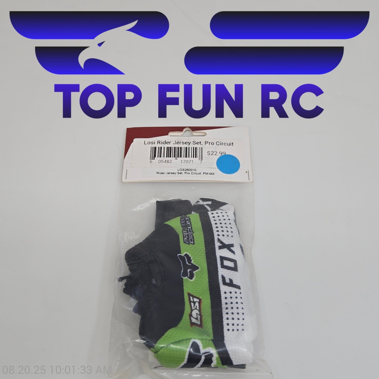 Losi LOS260010 Rider Jersey Set, Pro Circuit For PM-MX