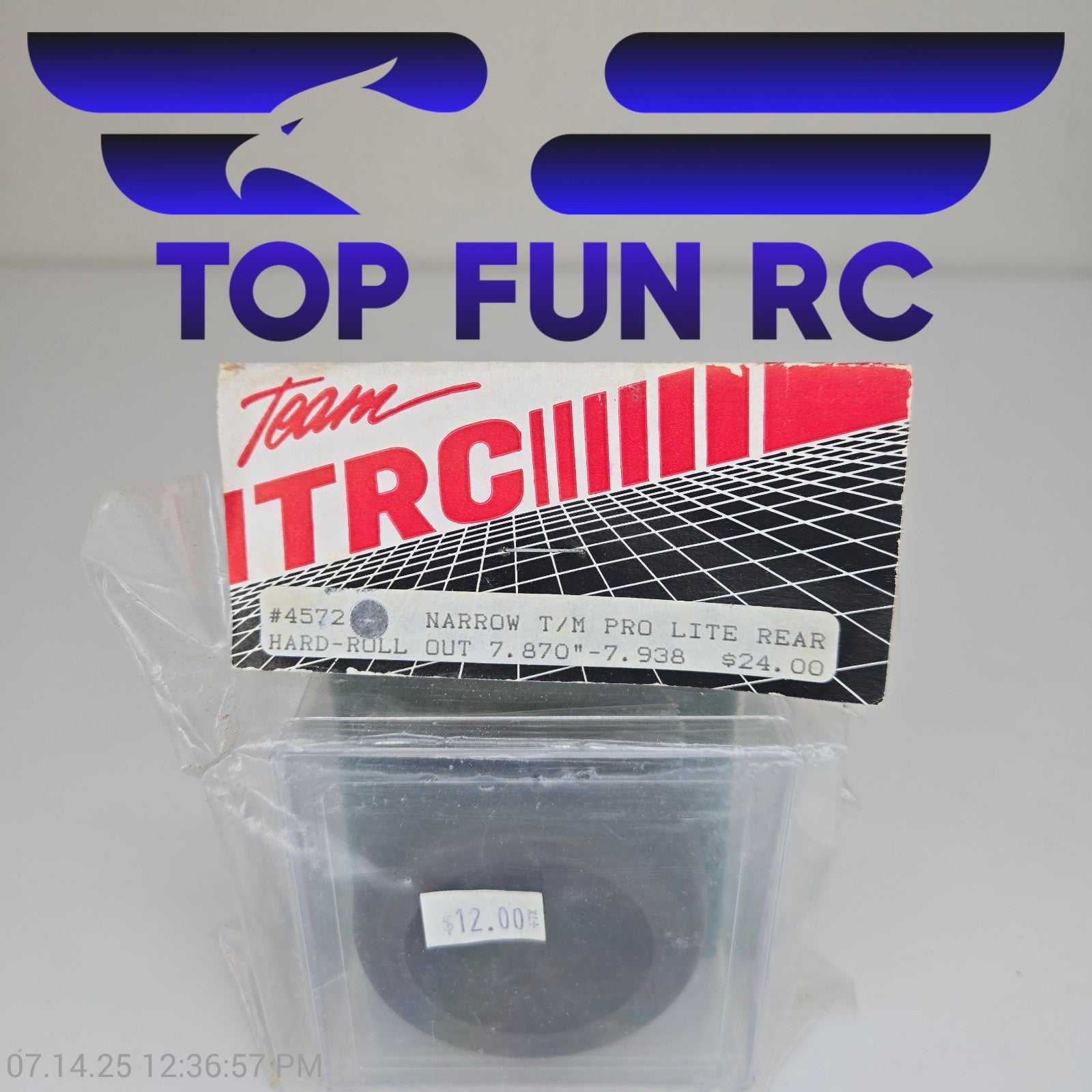 TRC 4572 Narrow Rear Hard Roll Out Tire Wheel For Pro Lite