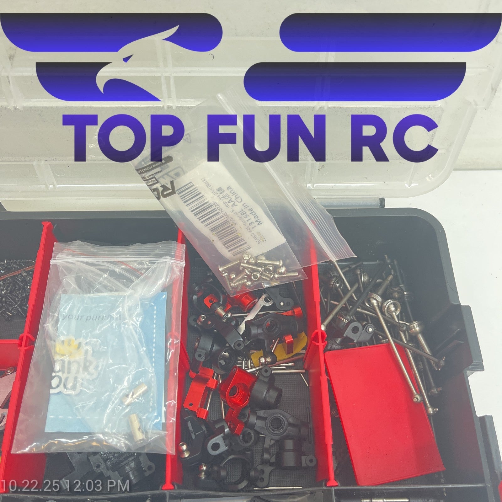 RC Assorted Rear Differential Gears, Shock Bodies, Turnbuckles & Various Screws