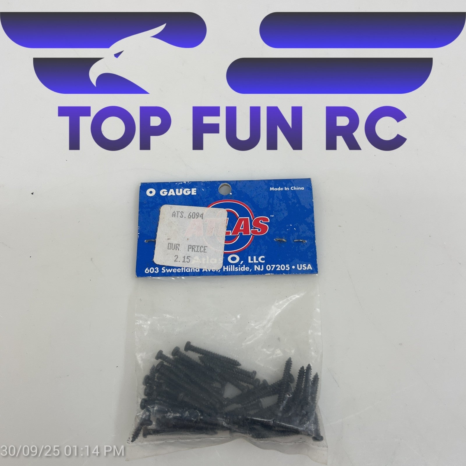 Atlas O-Gauge ATS6094 Track Screws