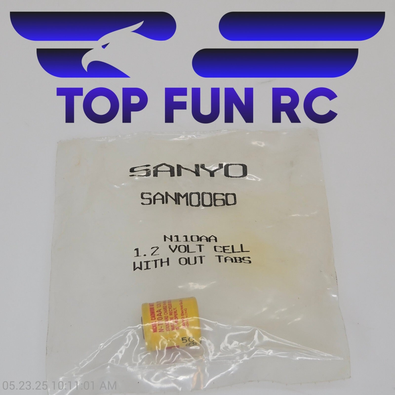 Sanyo RC SANM0060 1.2V Cell w/ Out Tabs