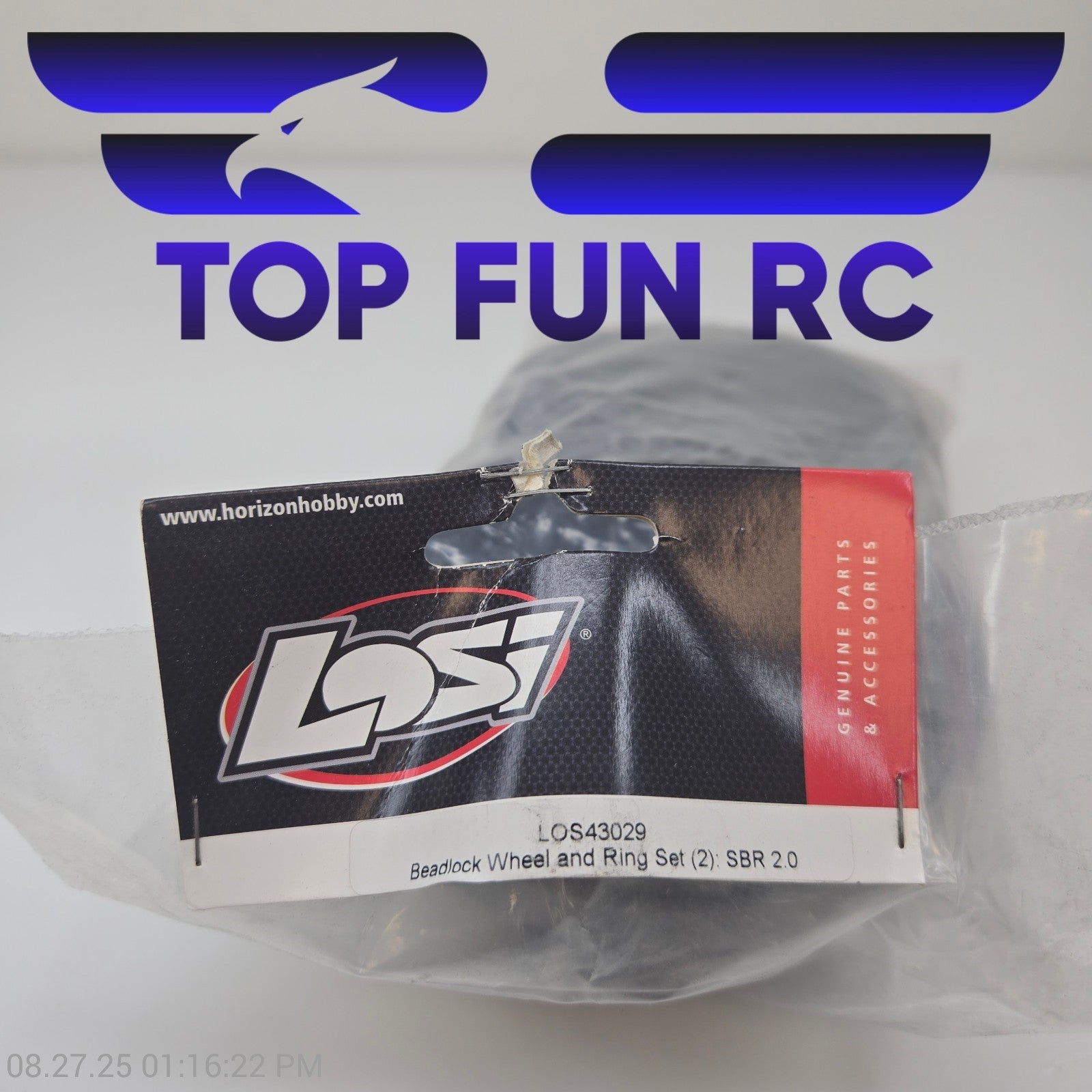 Losi LOS43029 Beadlock Wheel & Ring Set (2) For SBR 2.0