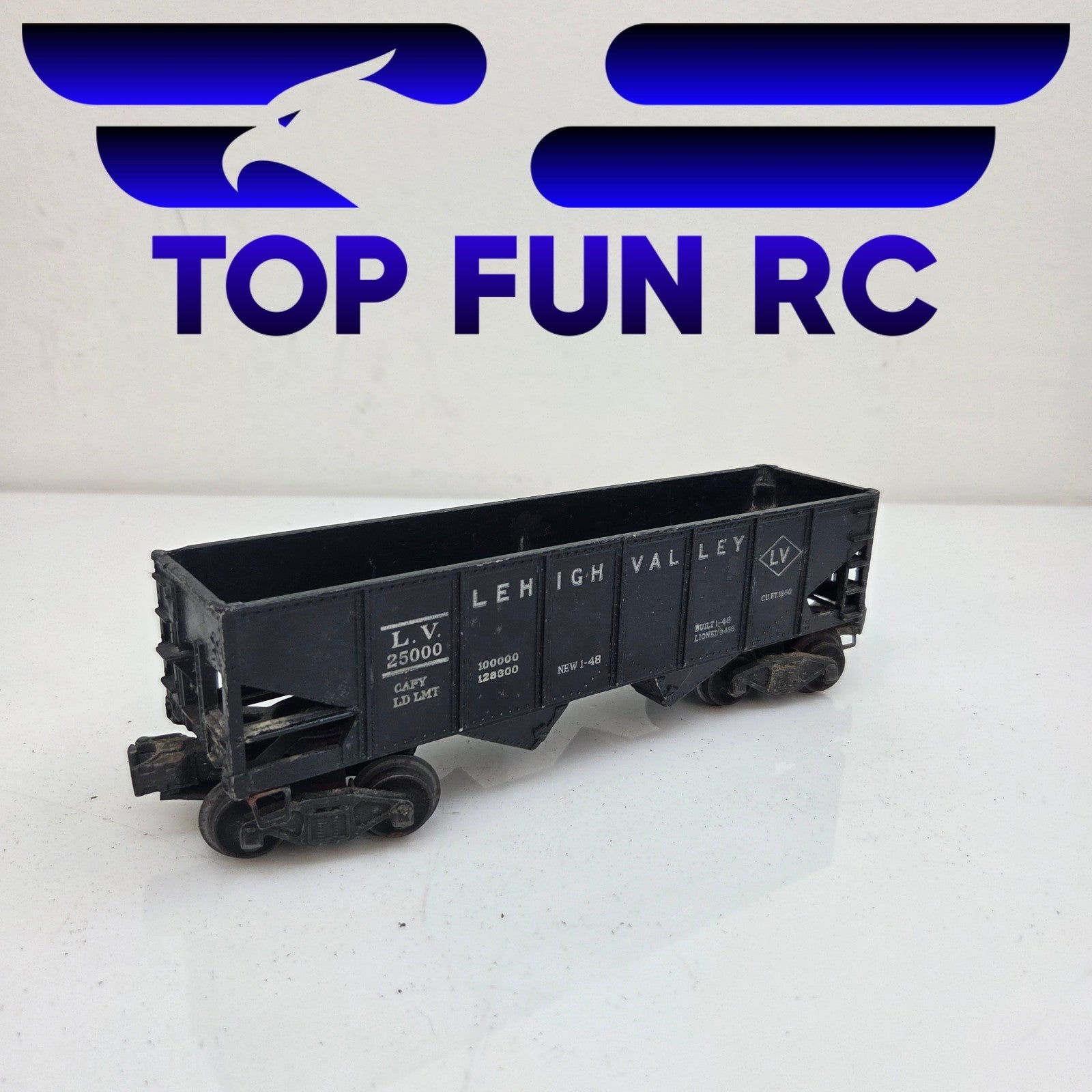 Lionel O-Gauge Lehigh Valley 25000 Black Gondola Car