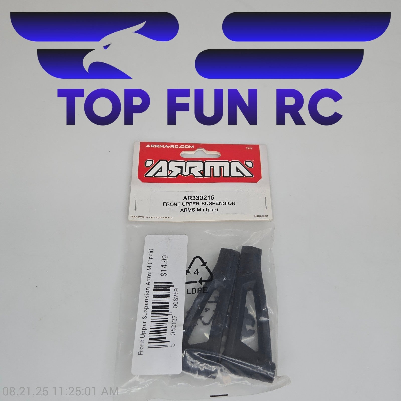 Arrma AR330215 Front Upper Suspension Arms M (1 Pair)