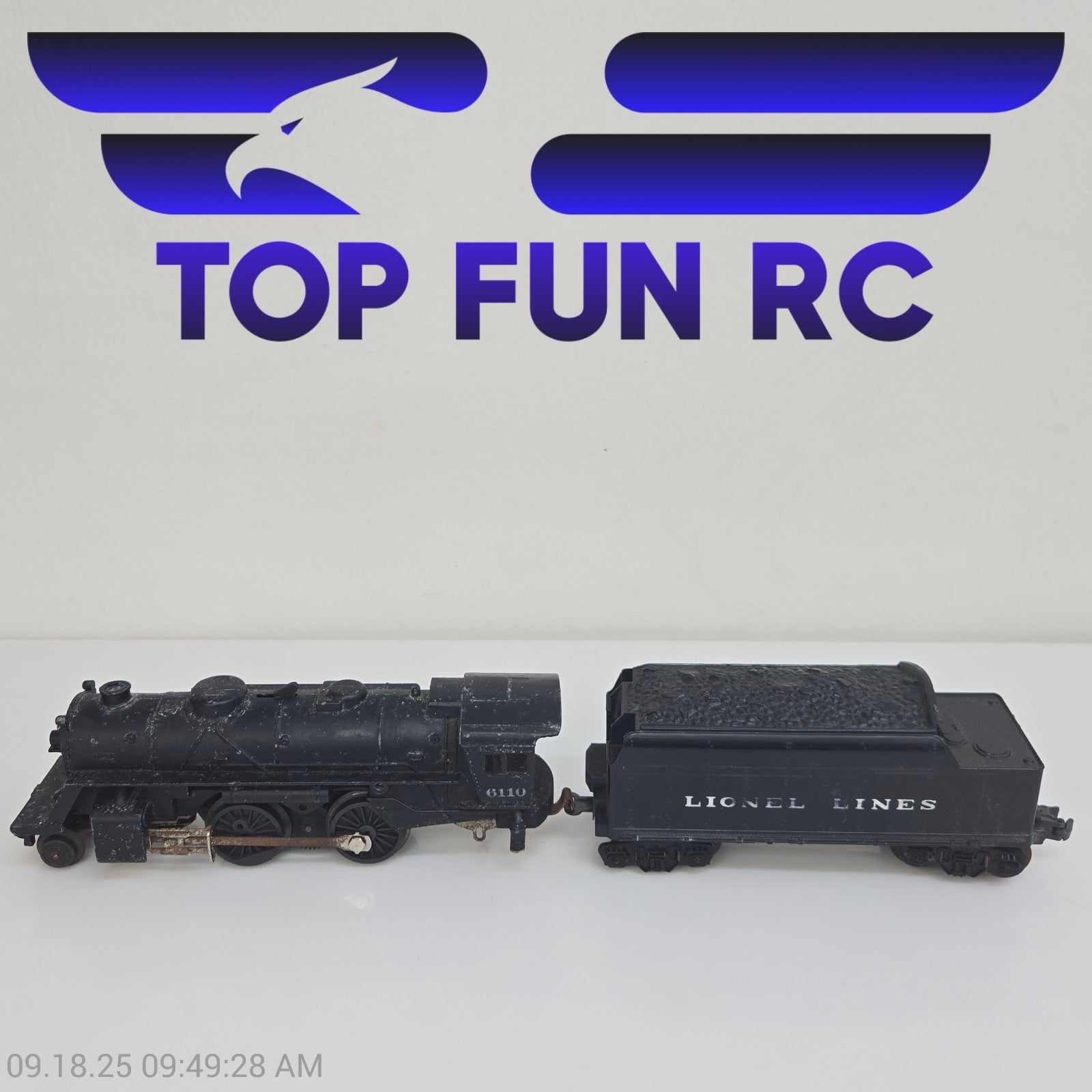 Lionel O27-Gauge 6110 Steam Engine w/ Coal Tender 6001T