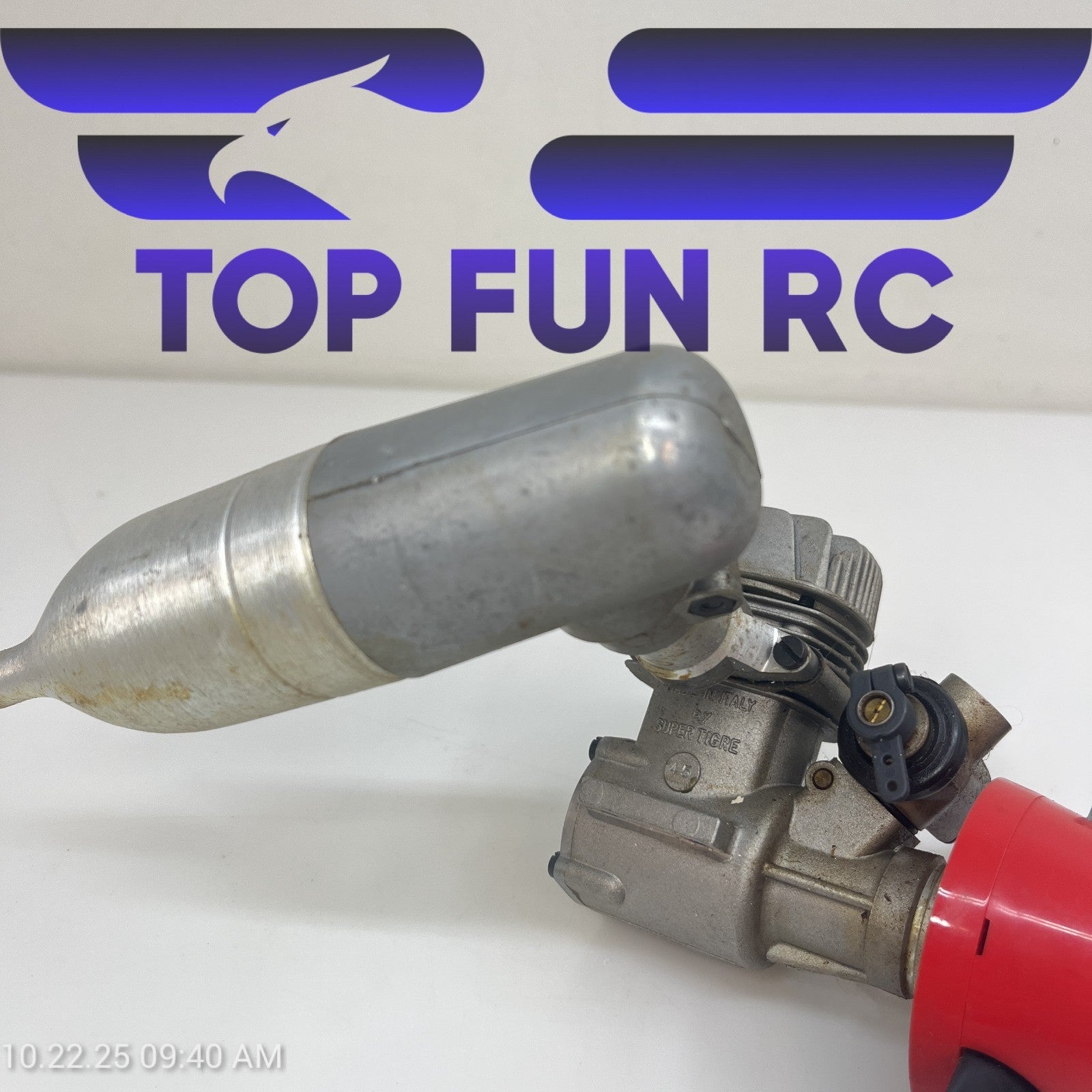 Super Tigre 45  ABC Control Line Engine For Stunt Airplanes w/ Spinner & Muffler