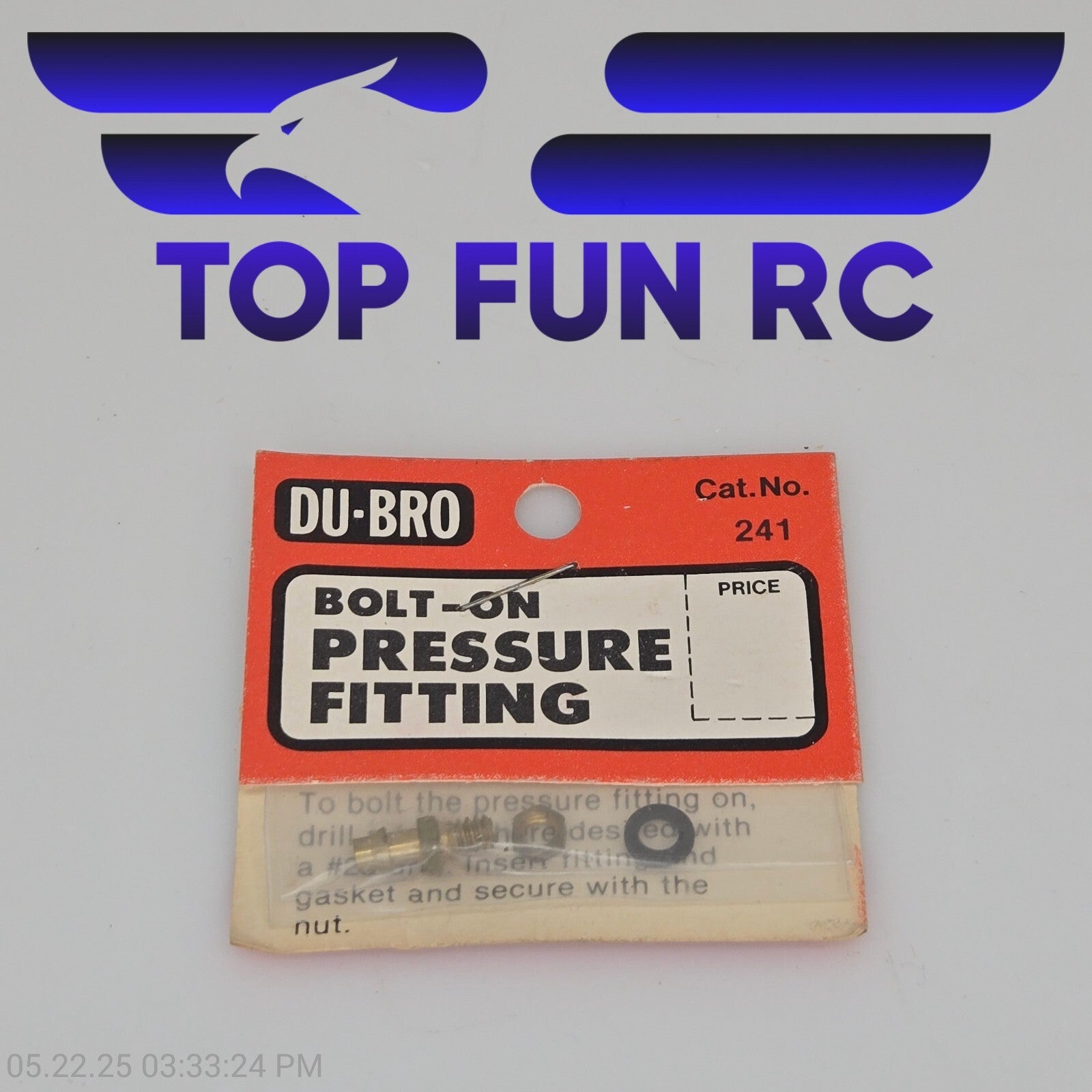 Du-Bro RC #241 Bolt-On Pressure Fitting