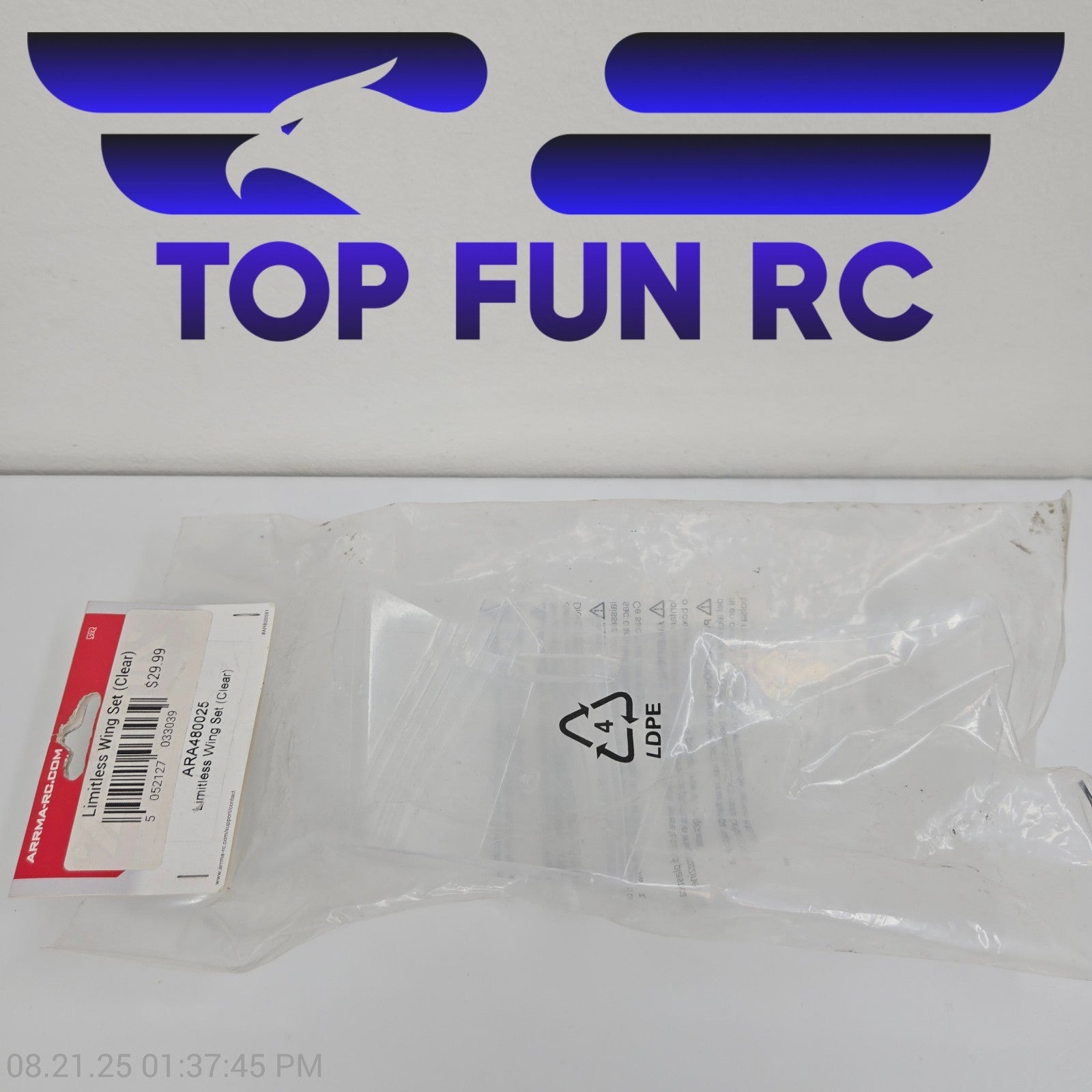 Arrma ARA480025 Limitless Wing Set (Clear)