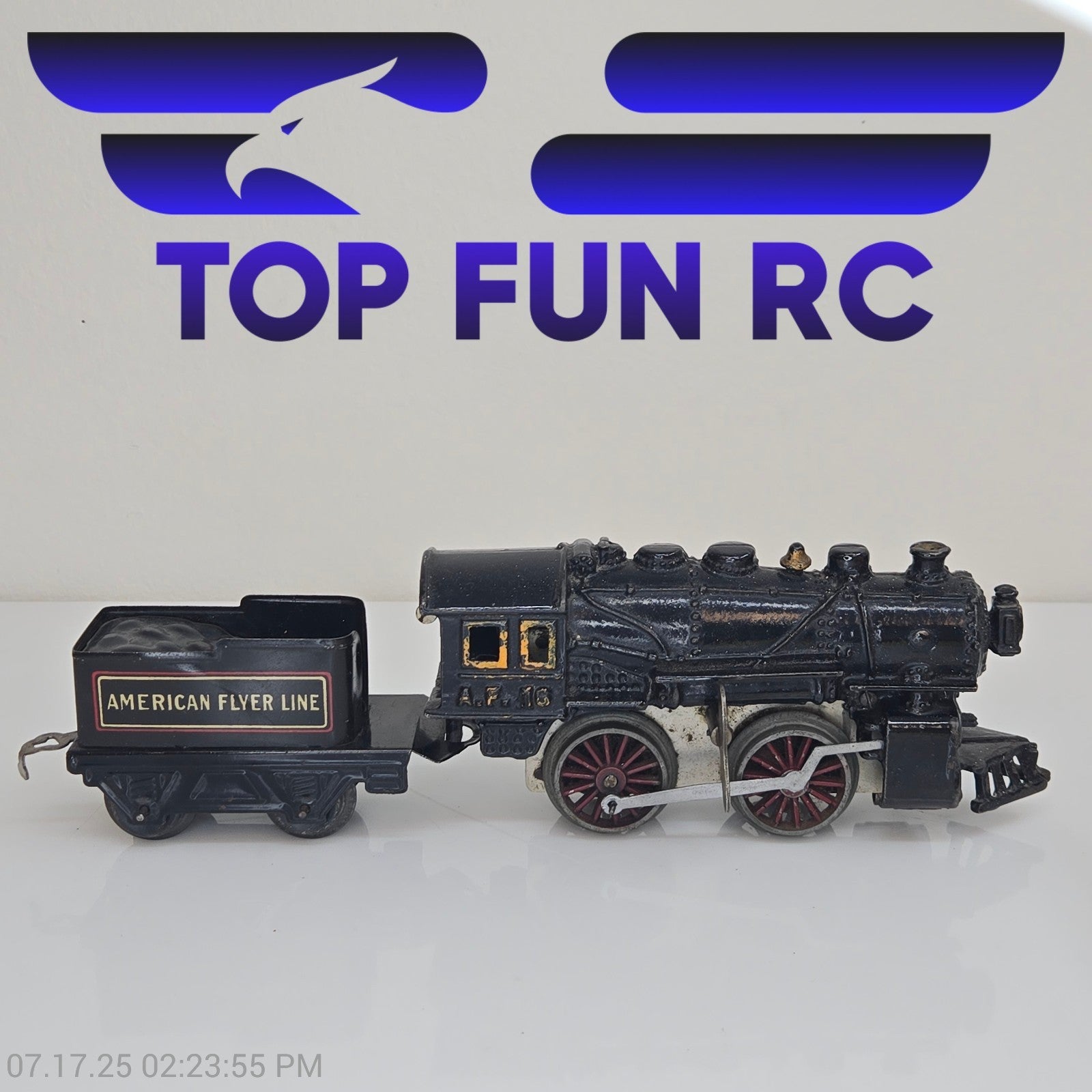 American Flyer O-Gauge 16 Locomotive & Tender Set Pre-War Tin