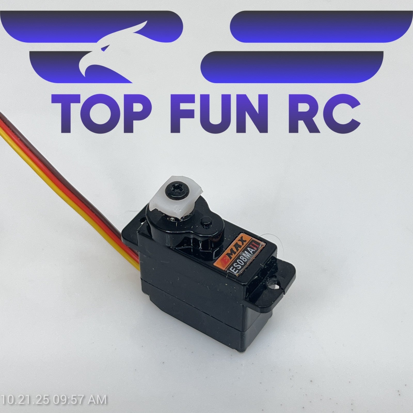 EMAX Servo RC Steering ES08MAII 12g Mini Metal Gear Analog Black