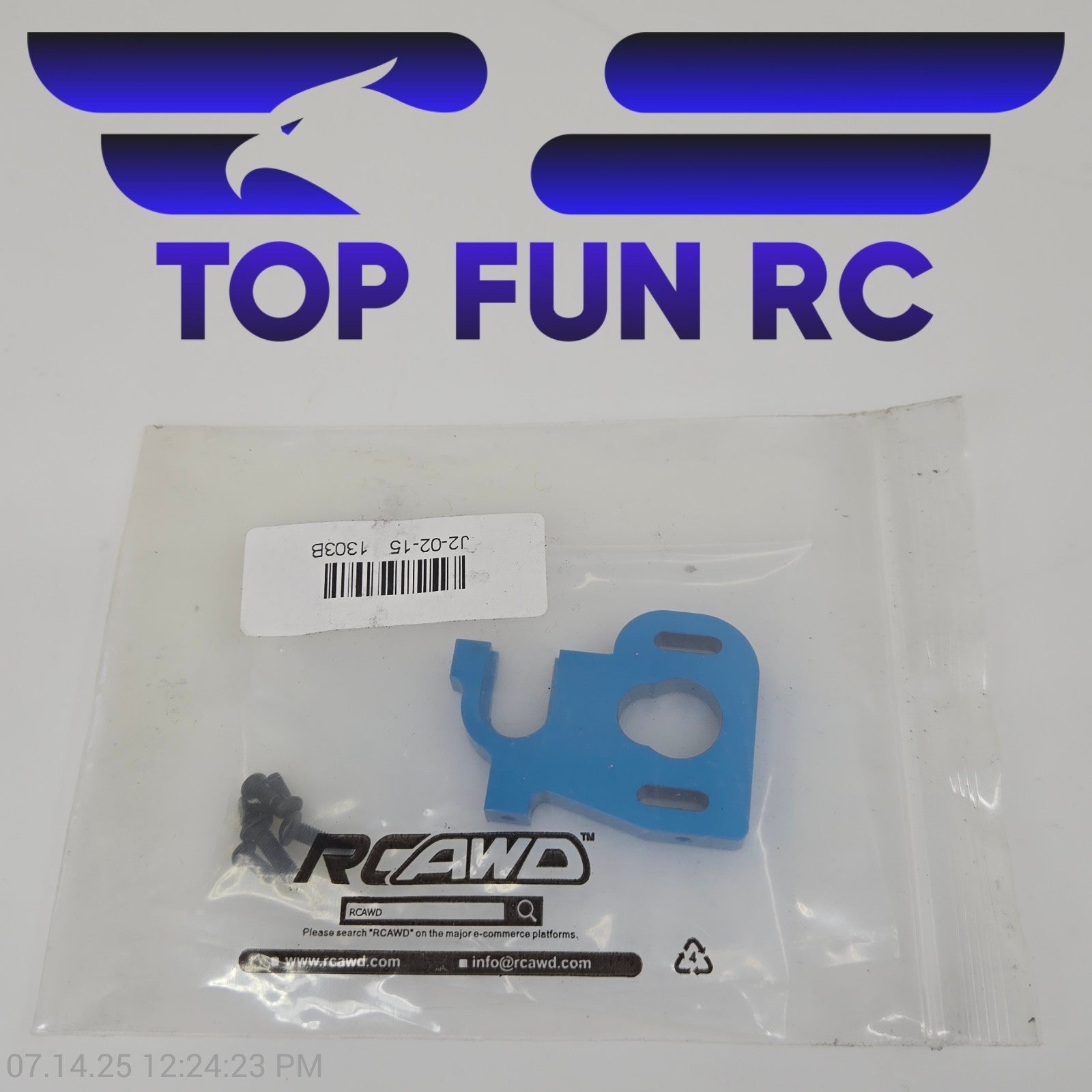 RCAWD 1303B Alloy Adjustable Motor Mount For 1/14  WLToys Buggy Hop-Ups Blue