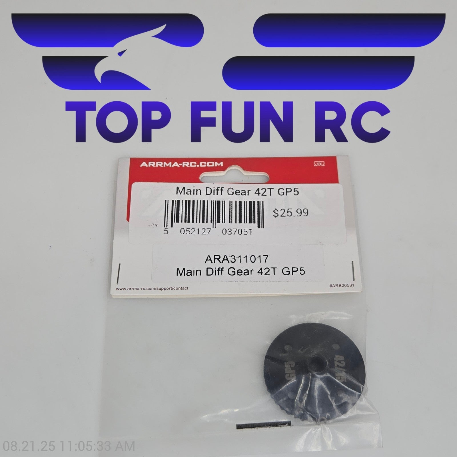 Arrma ARA311017 Main Differential Gear 42T GP5