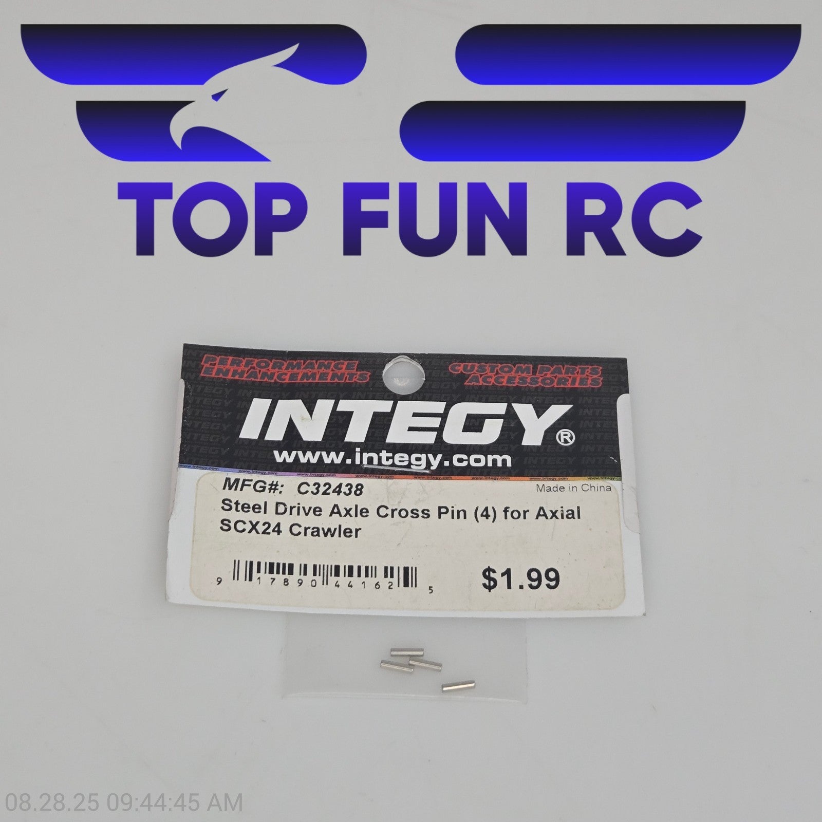 Integy C32438 Steel Drive Axle Cross Pin (4) For Axial SCX24 Crawler