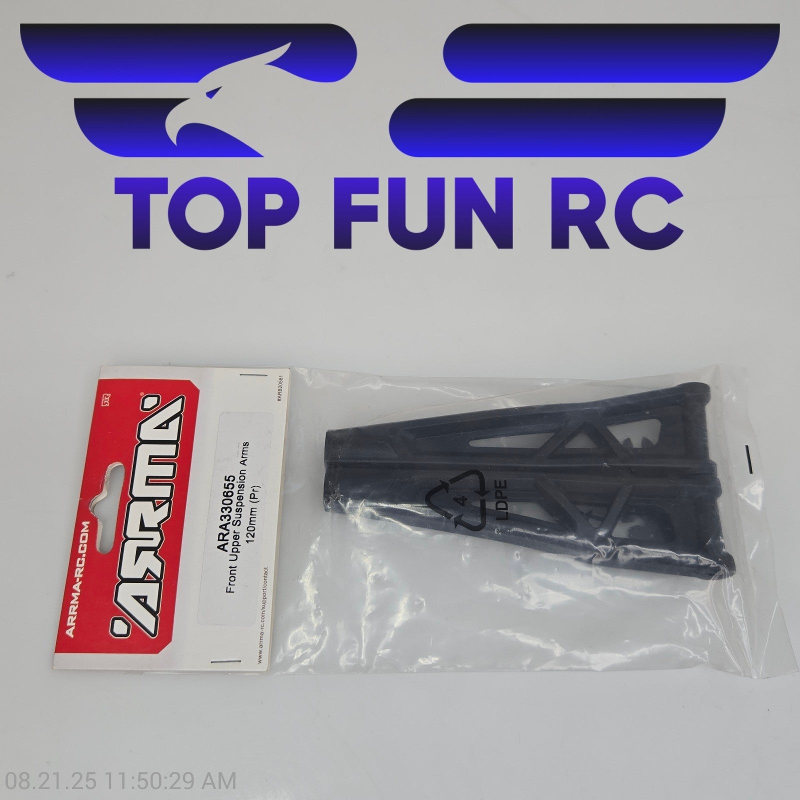 Arrma ARA330655 Front Upper Suspension Arms 120mm (Pr)
