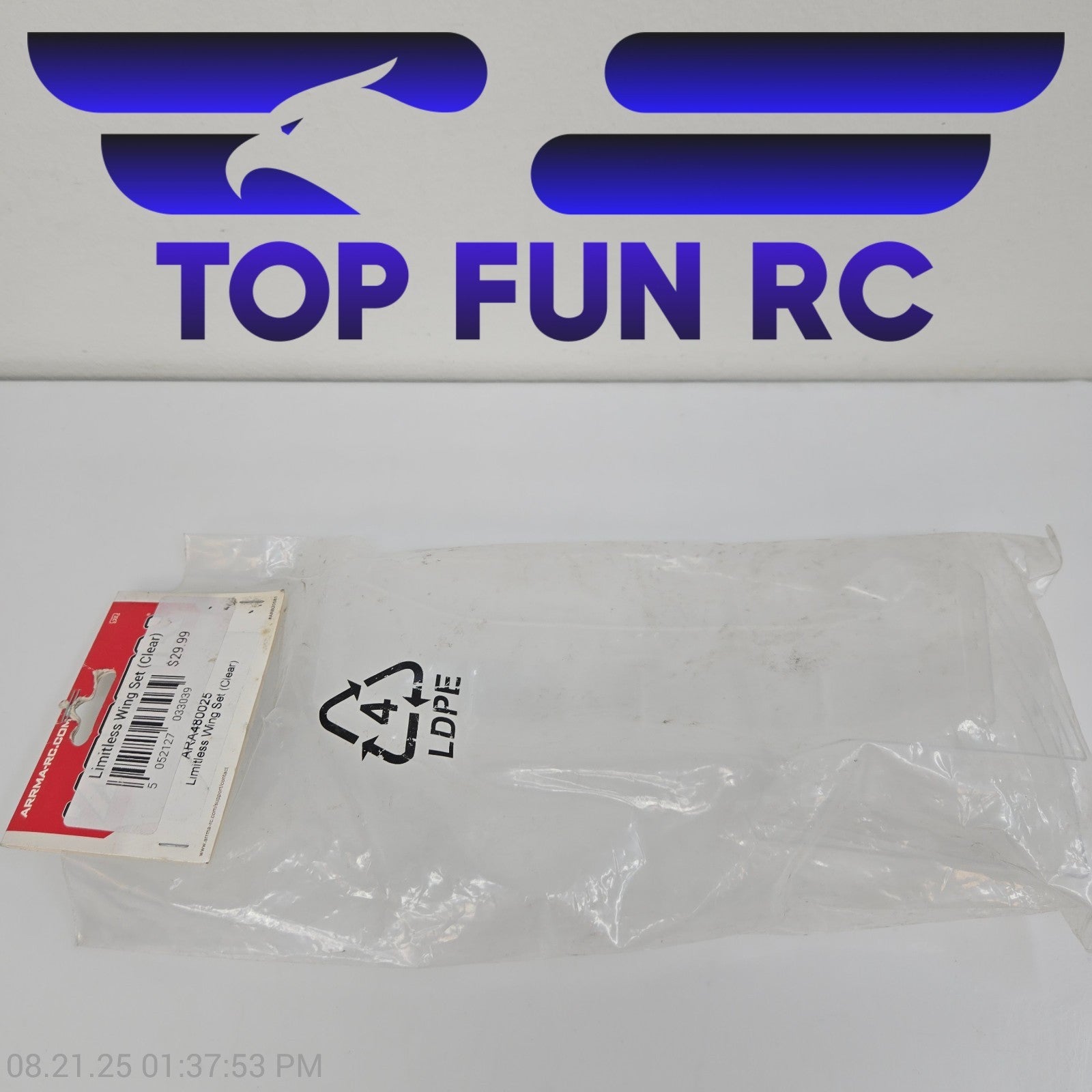Arrma ARA480025 Limitless Wing Set (Clear)