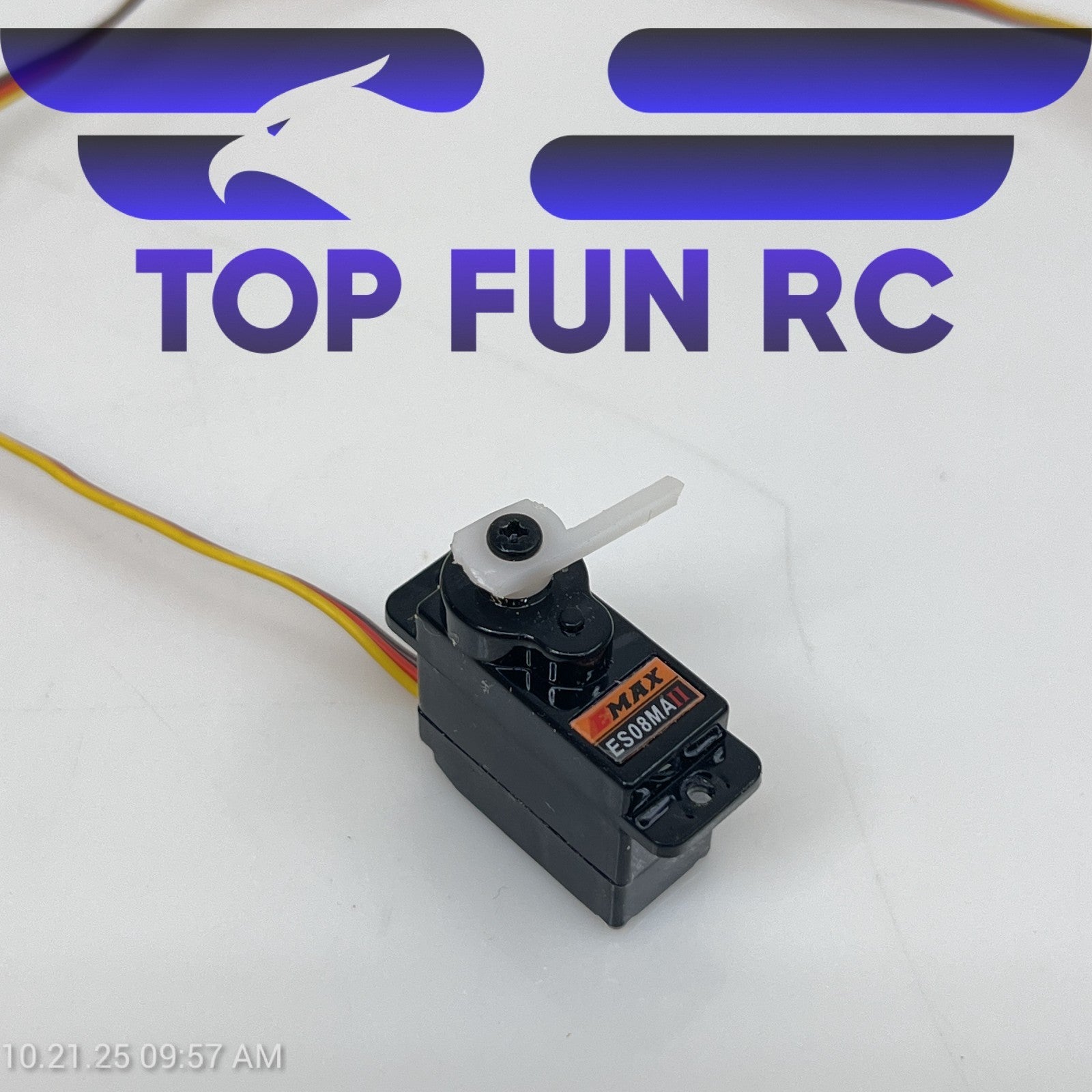 EMAX Servo RC Steering ES08MAII 12g Mini Metal Gear Analog Black