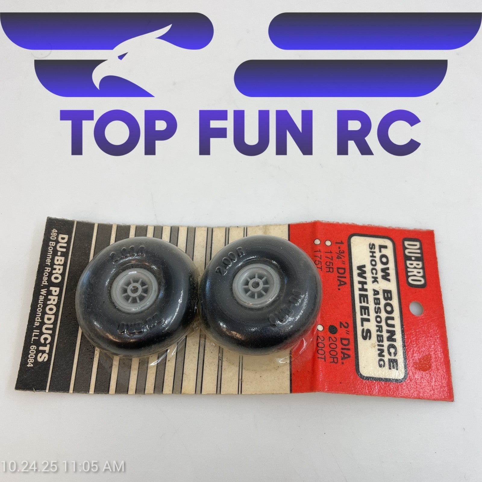 Du-Bro 200R 2" Diameter Low Bounce Shock Absorbing Wheels