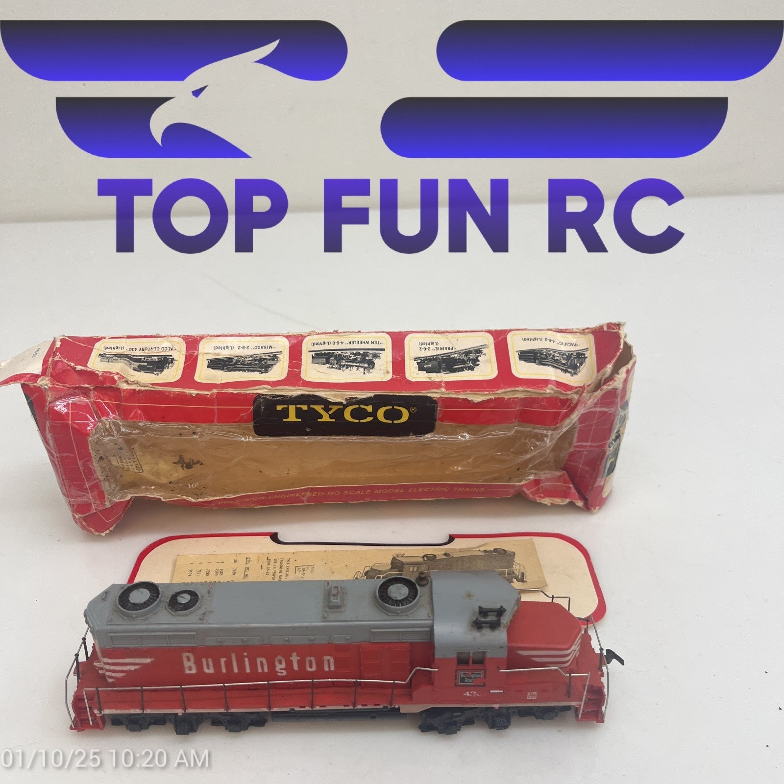 Tyco Burlington HO-Gauge 4301 Locomotive