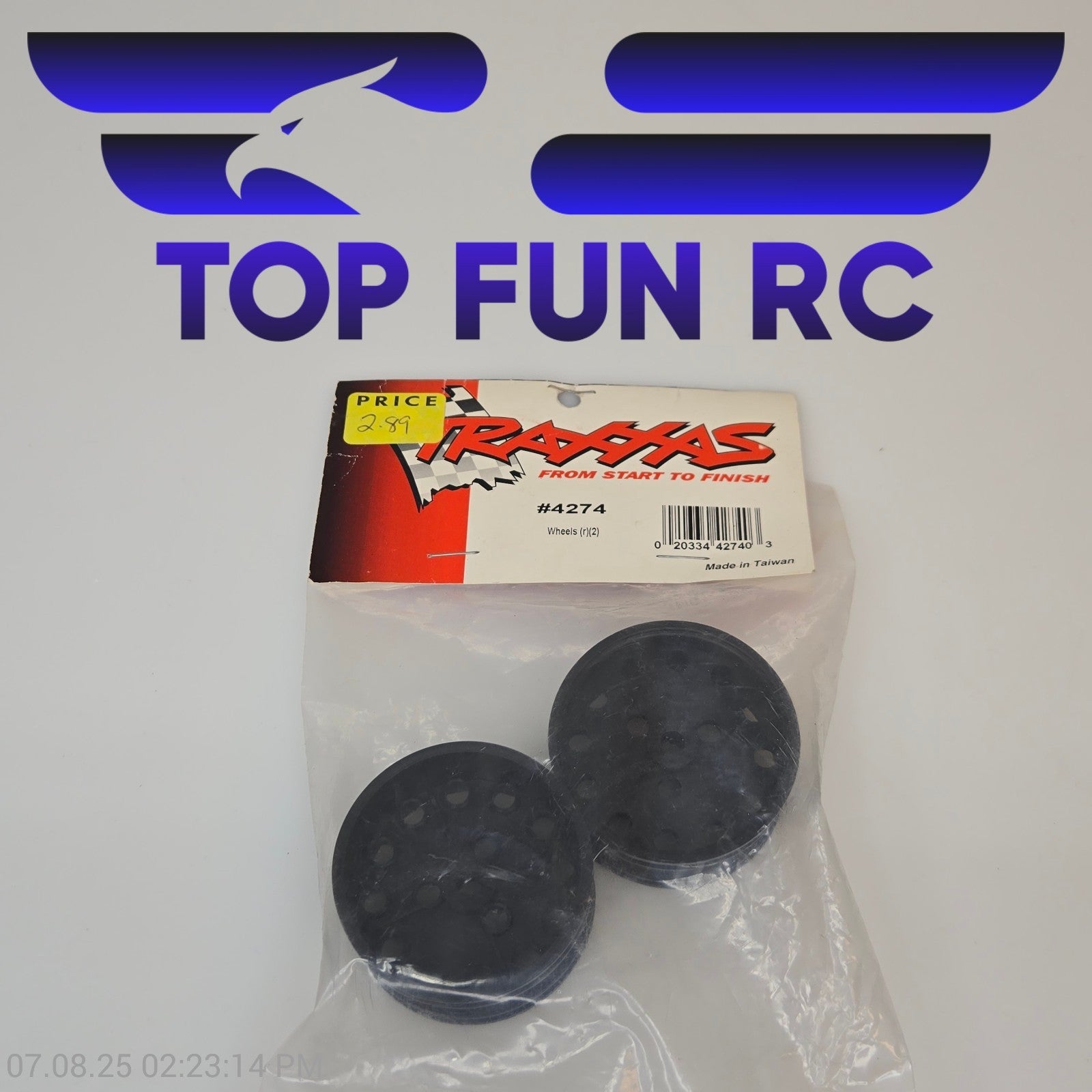 Traxxas 4274 Black Wheels Rear (2) For 4-Tec 2.0