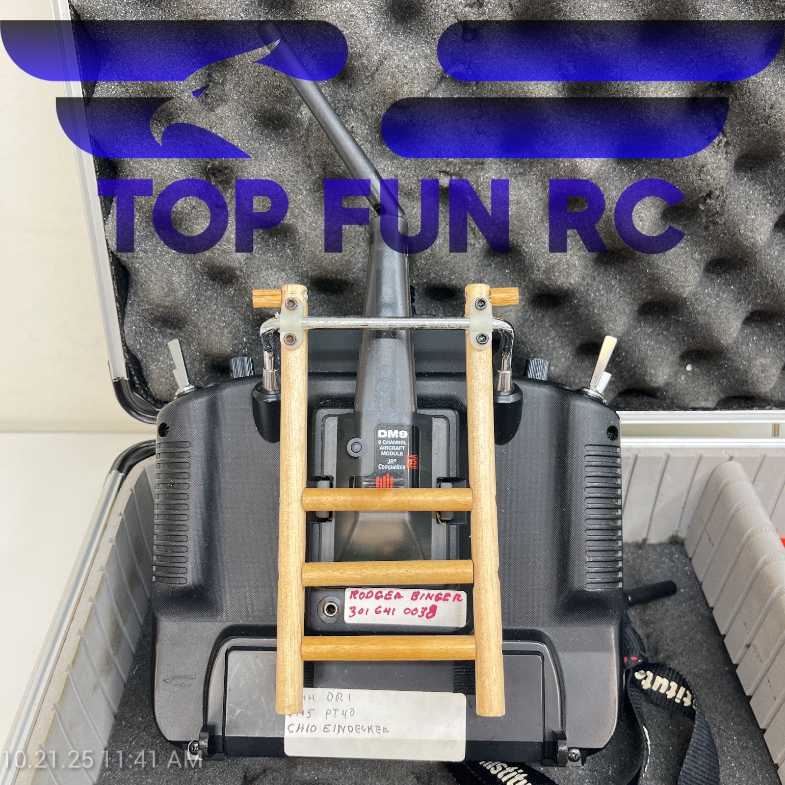 JR XP8103 Transmitter w/ Charging Cable & Metal Carrying Case
