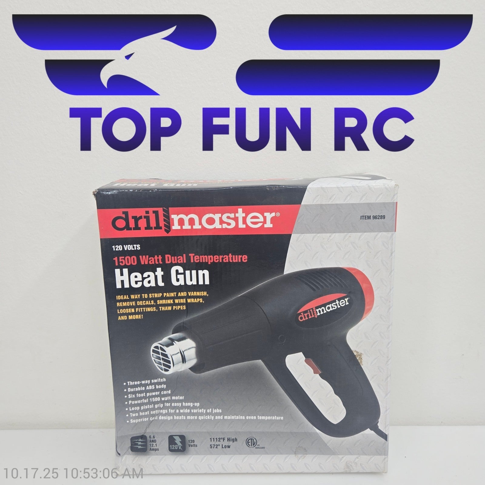 Drill Master 120V 1500 Watt Dual Temperature Heat Gun