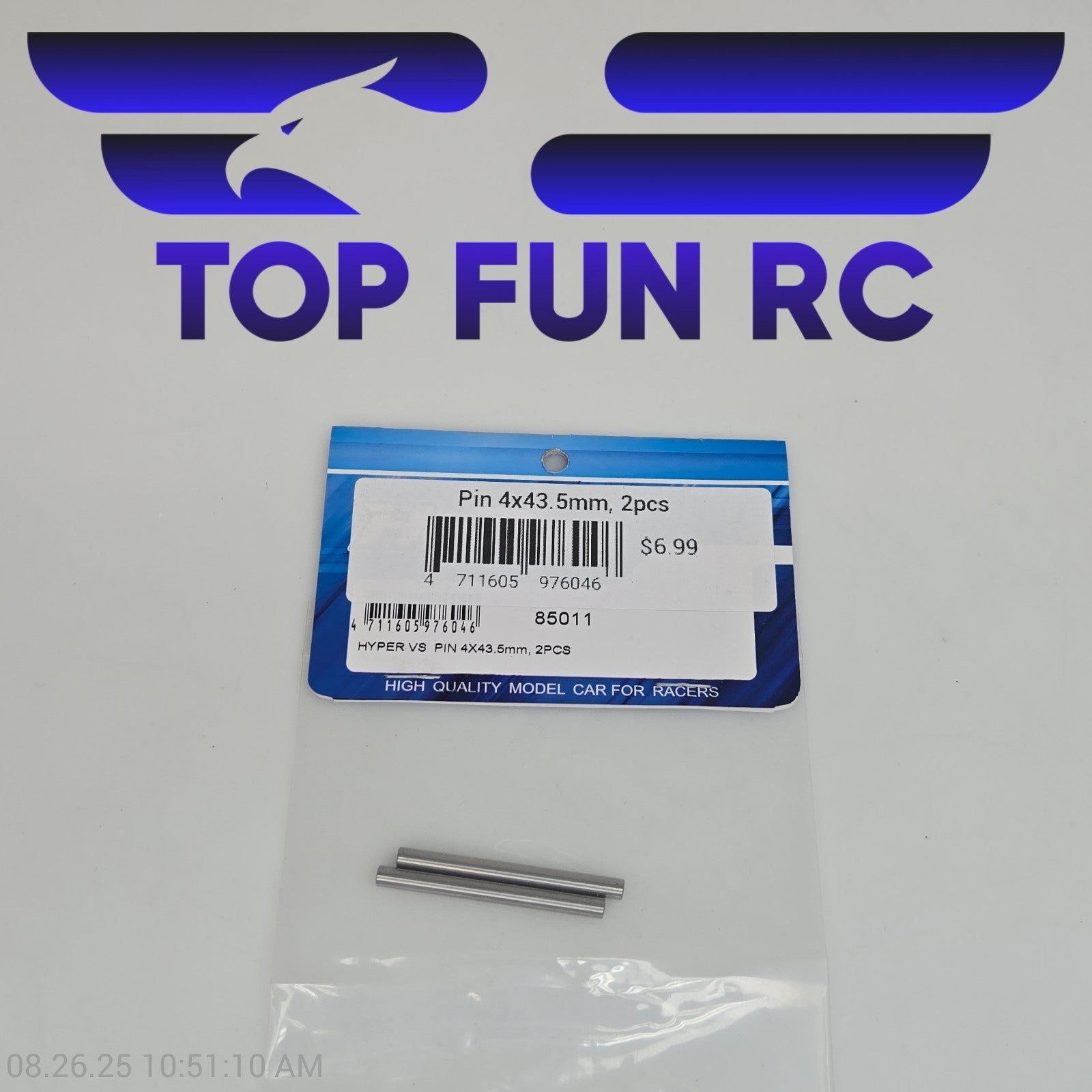 HoBao 85011 Pin 4x43.5mm 2pcs