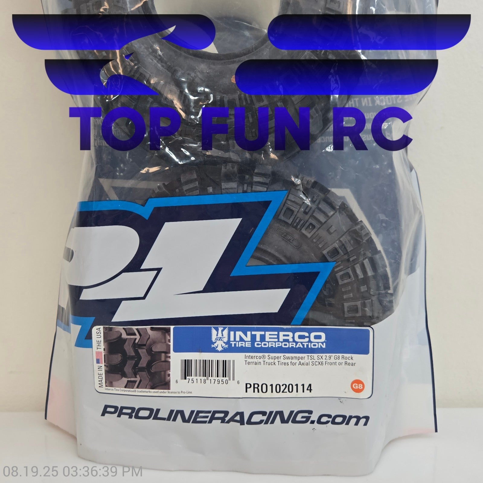 Pro-Line #10201-14 Interco Tire Corp Super Swamper Tires For Axial SCX6 F/R