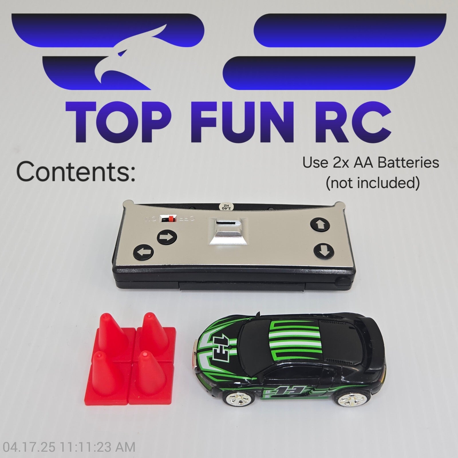 Mini RC Car w/ Can Box Power Induction Fourway Remote Control APP Dual Mode