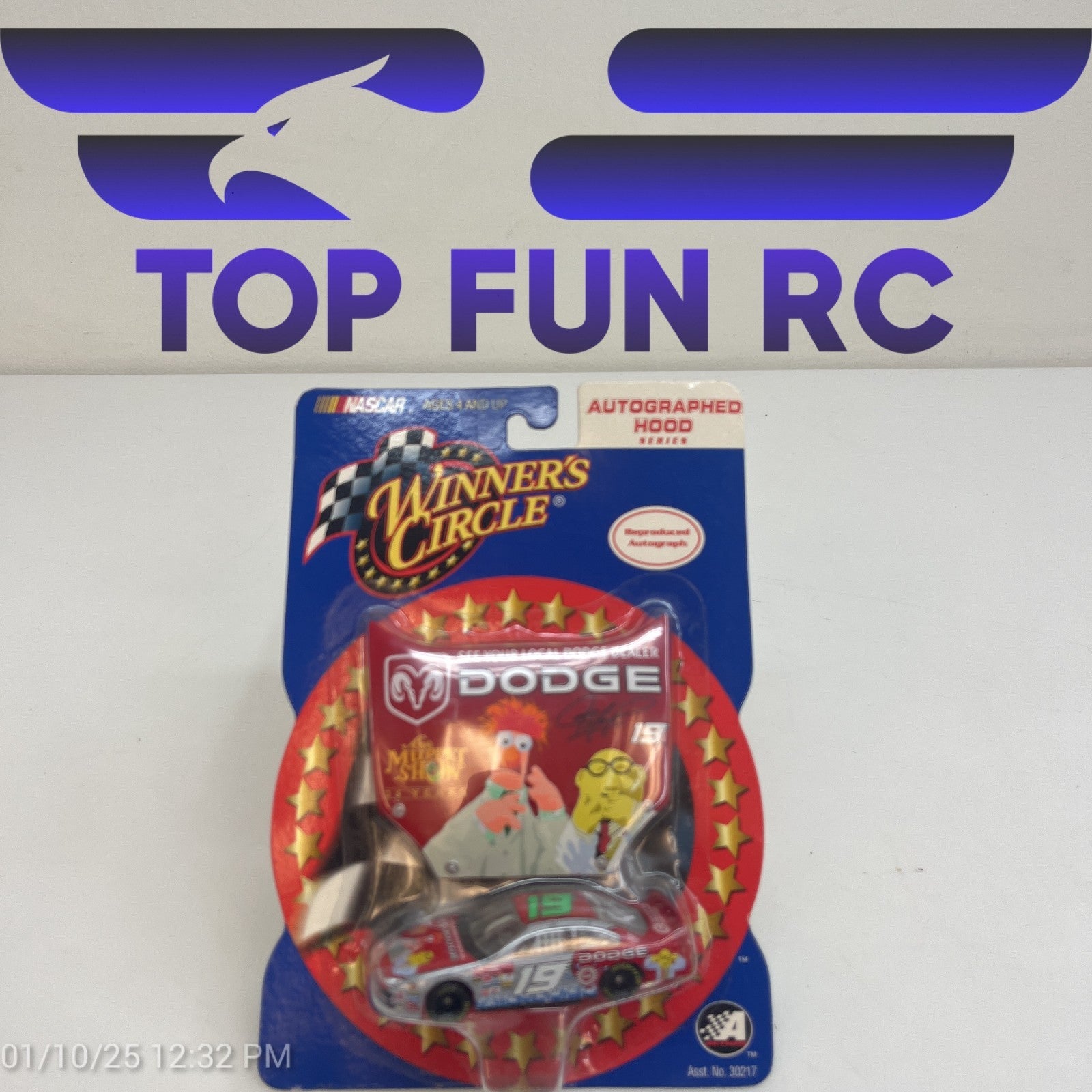 Winners Circle Jeremy Mayfield Muppet Show Hood Magnet Diecast