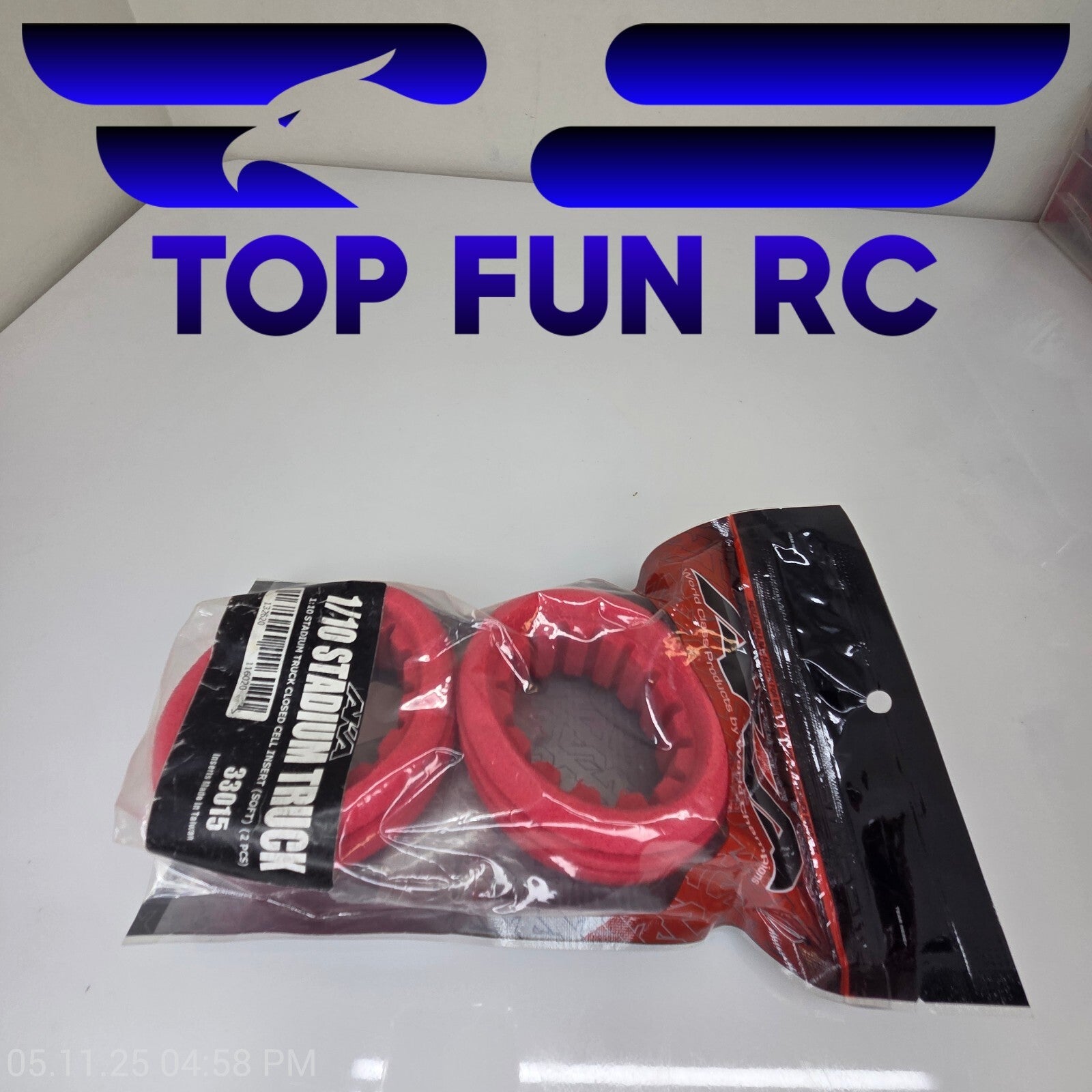 AKA RC 1/10 Scale Stadium Truck Closed Cell Insert (Soft) 33015 'Red'