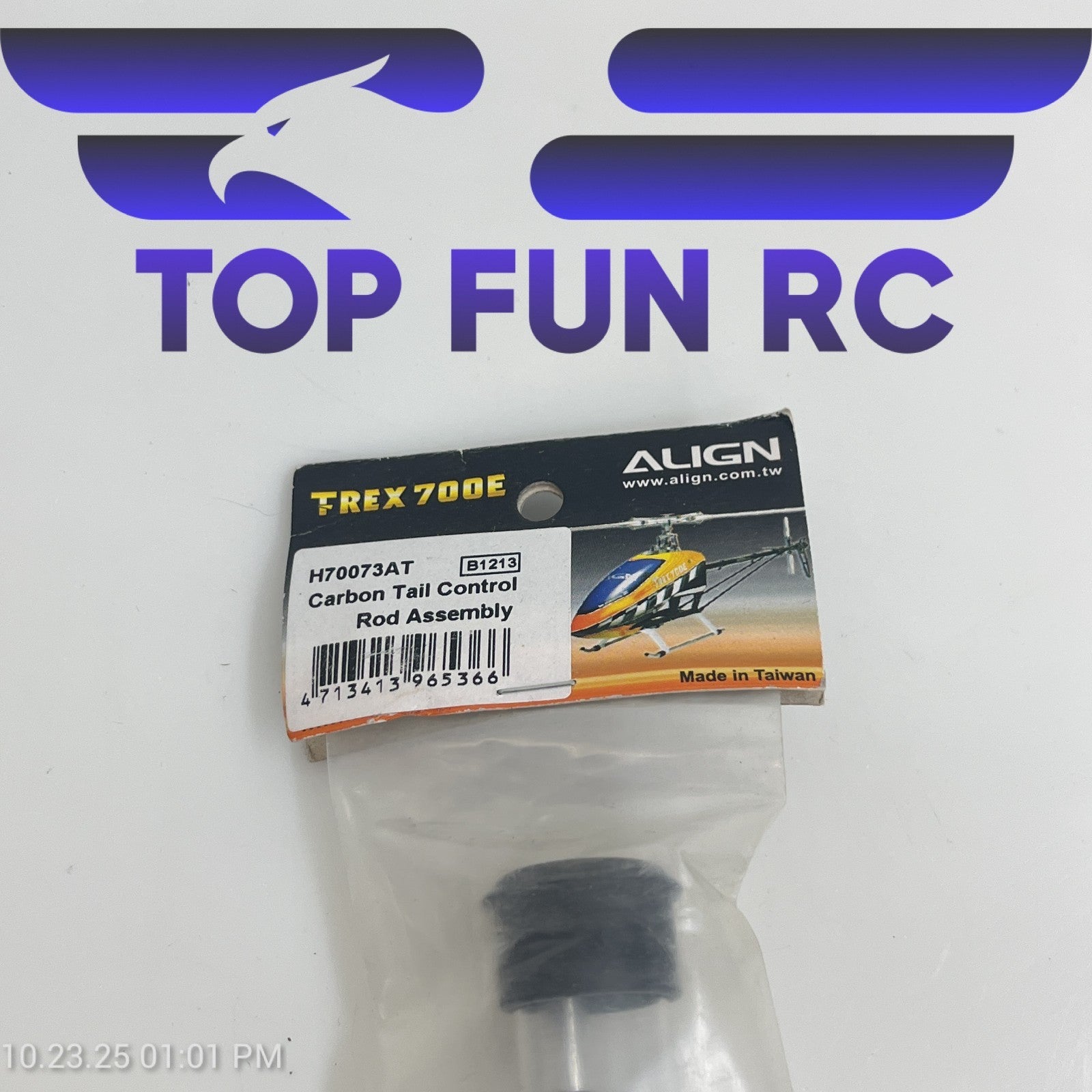 Align H70073AT Carbon Tail Control Rod Assembly For TREX 700E Helicopter