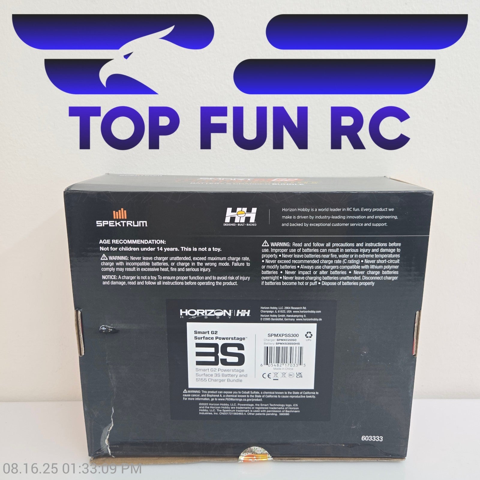 Spektrum RC Smart G2 PowerStage 3S Bundle w/3S Smart LiPo Battery SPMXPSS300
