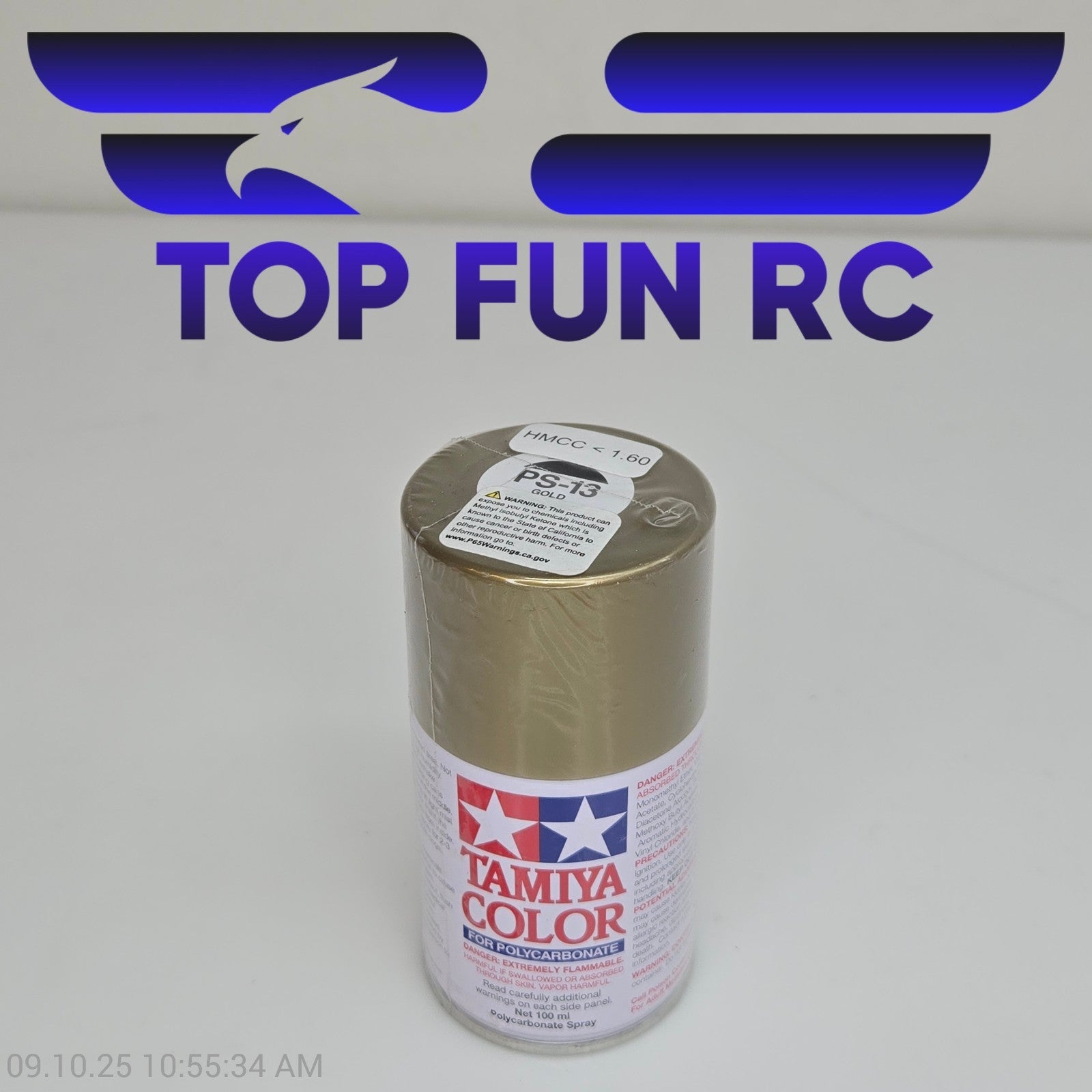 Tamiya Color PS-13 Gold Polycarbonate Spray Paint 100ml