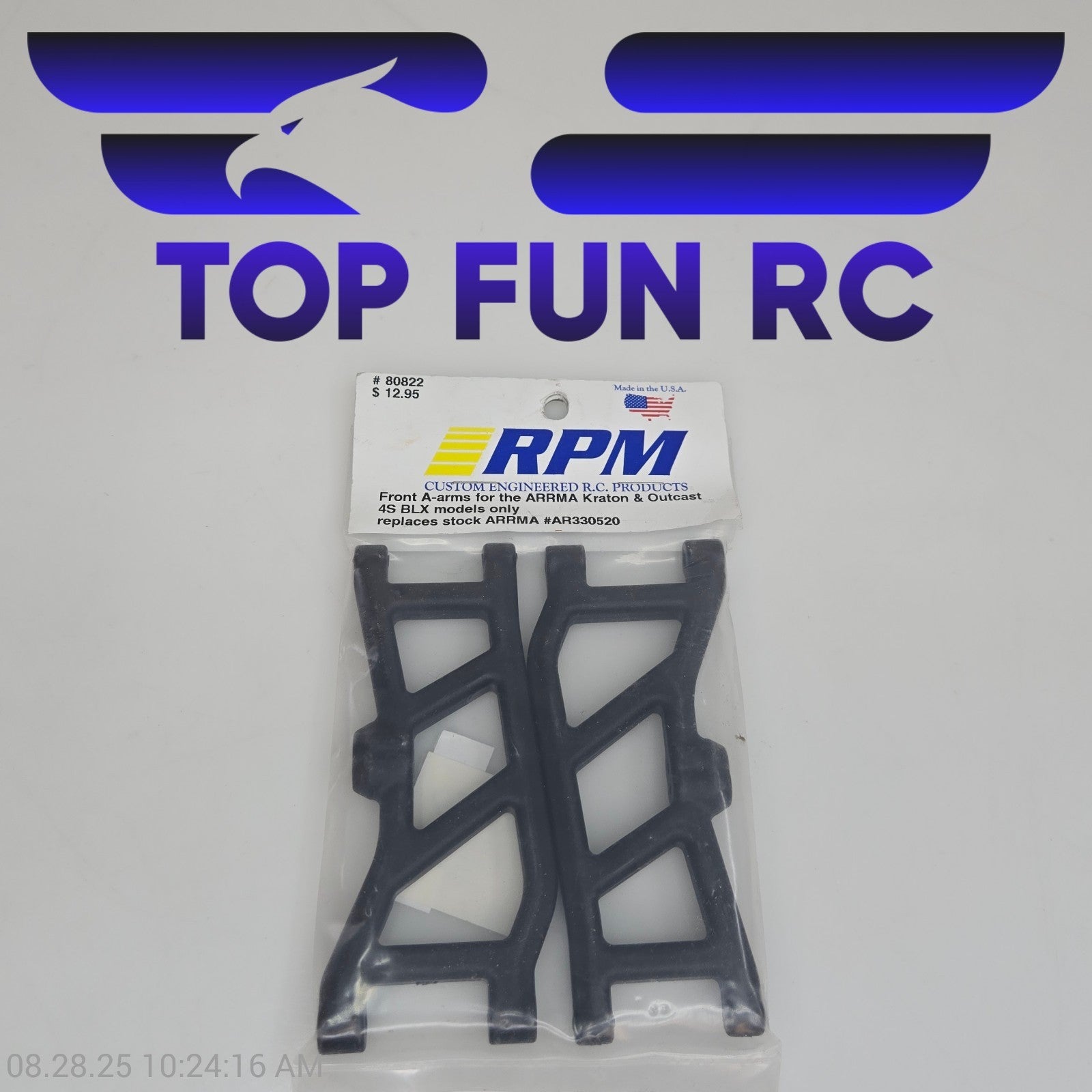 RPM 80822 Front A-Arms For Arrma Kraton & Outcast 4S BLX Models Only