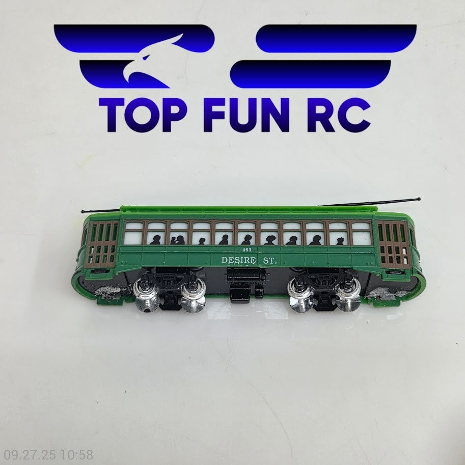 Desire Trolley HO Scale w/ Moveable Wheels Untested