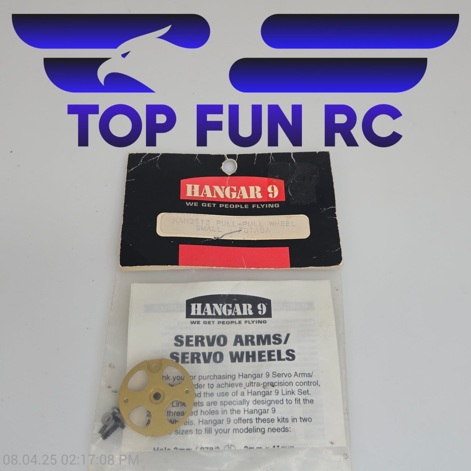 Hangar 9 HAN3513 Pull-Pull Wheel Small For Futaba