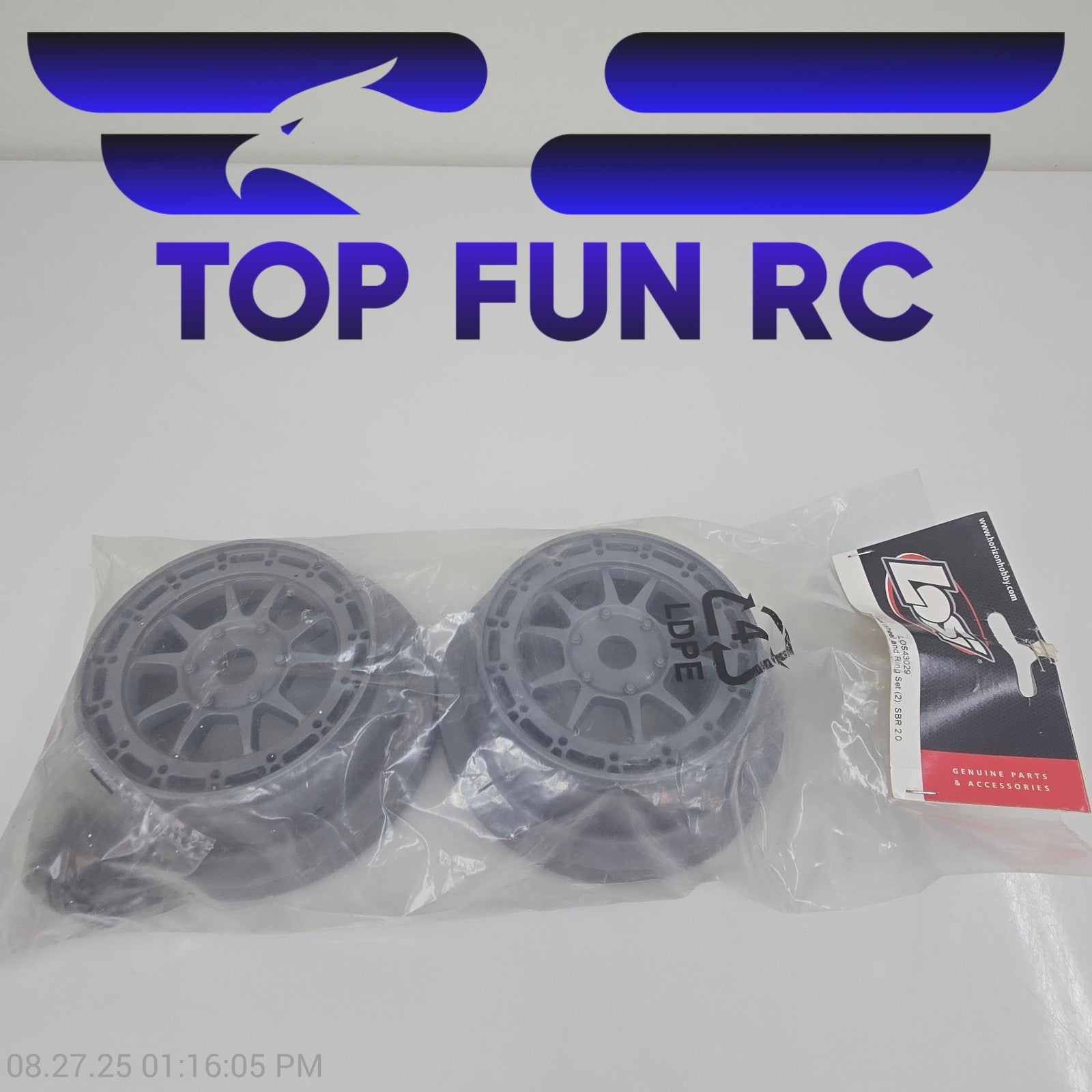 Losi LOS43029 Beadlock Wheel & Ring Set (2) For SBR 2.0